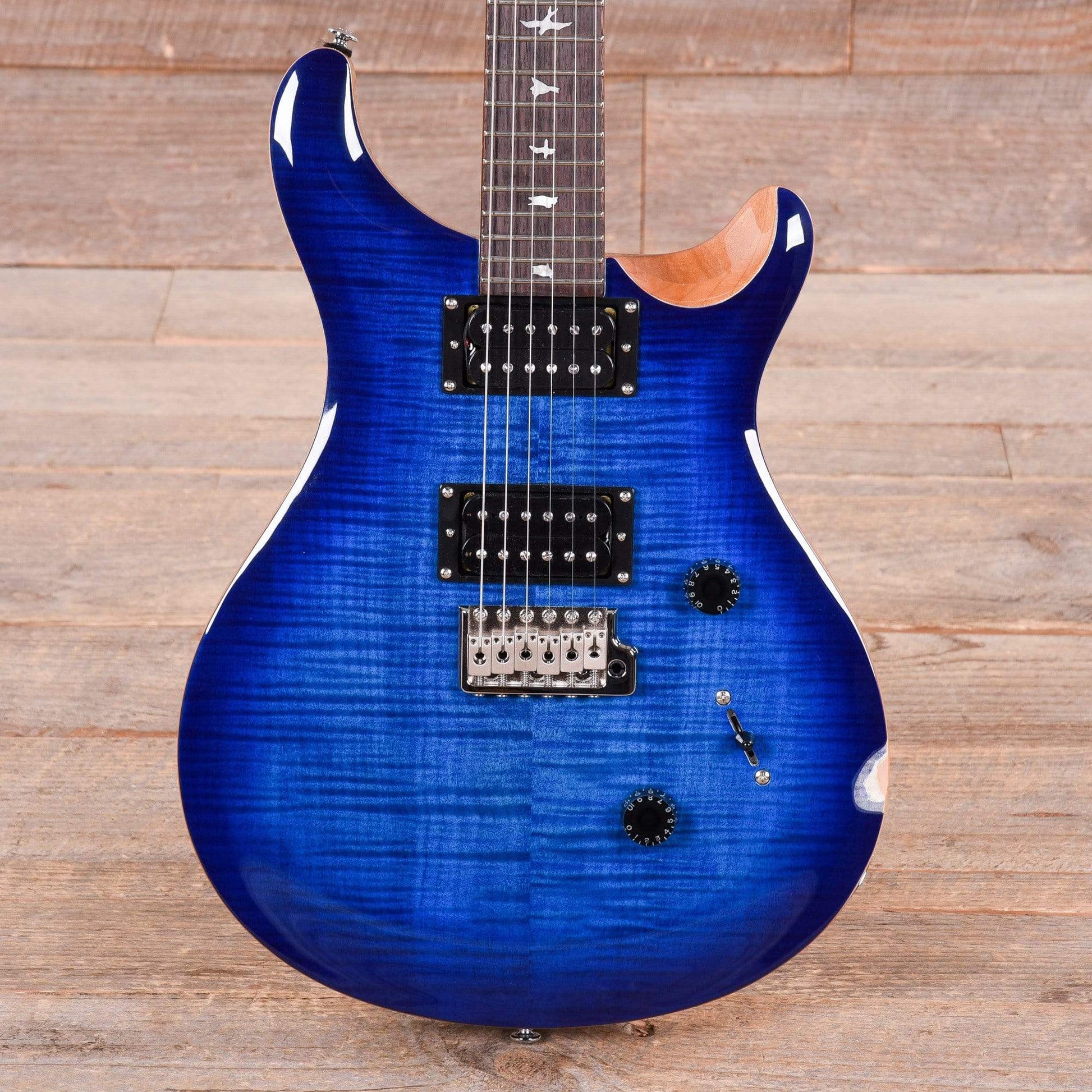 PRS SE Custom 24 Faded Blue Burst Electric Guitars / Solid Body