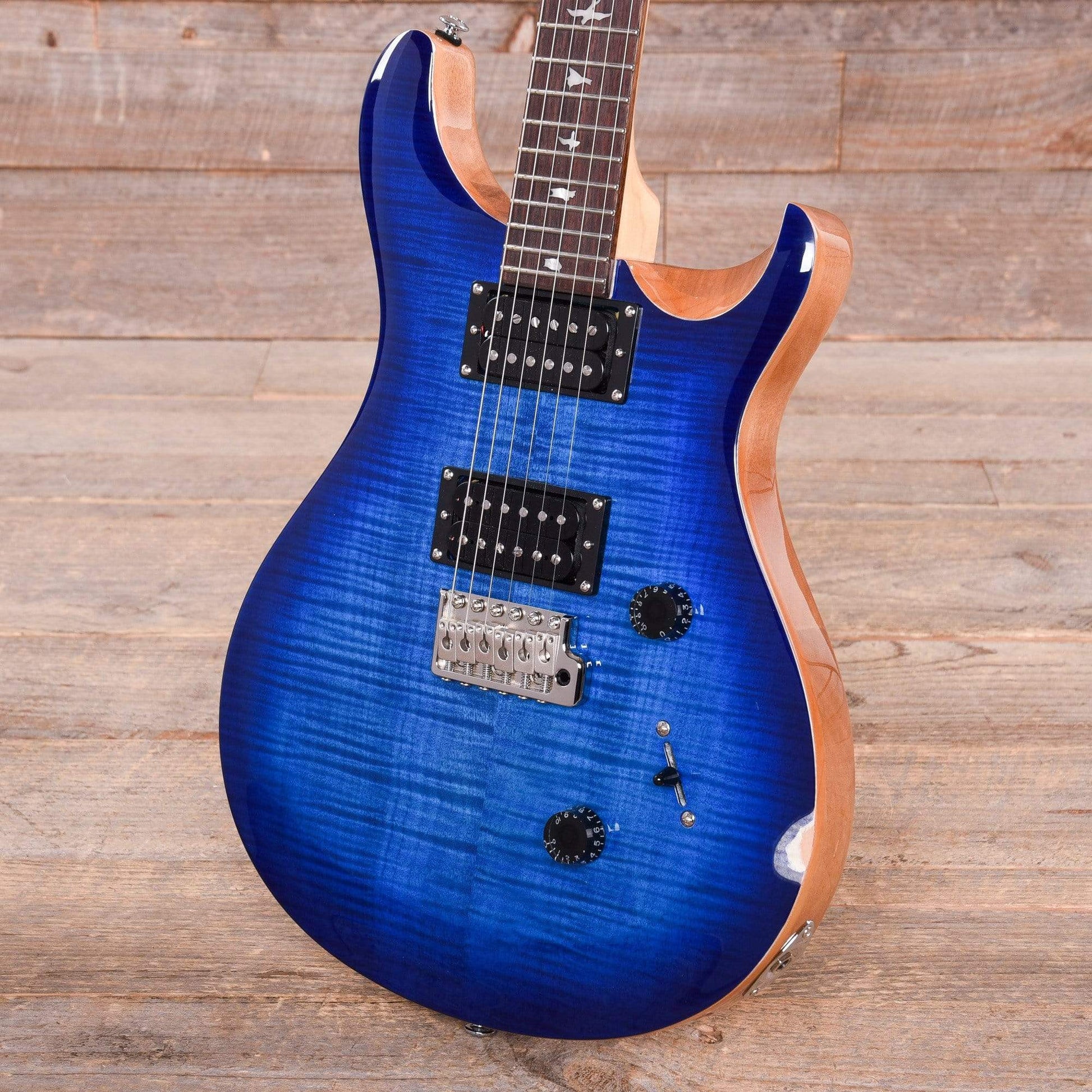 PRS SE Custom 24 Faded Blue Burst Electric Guitars / Solid Body