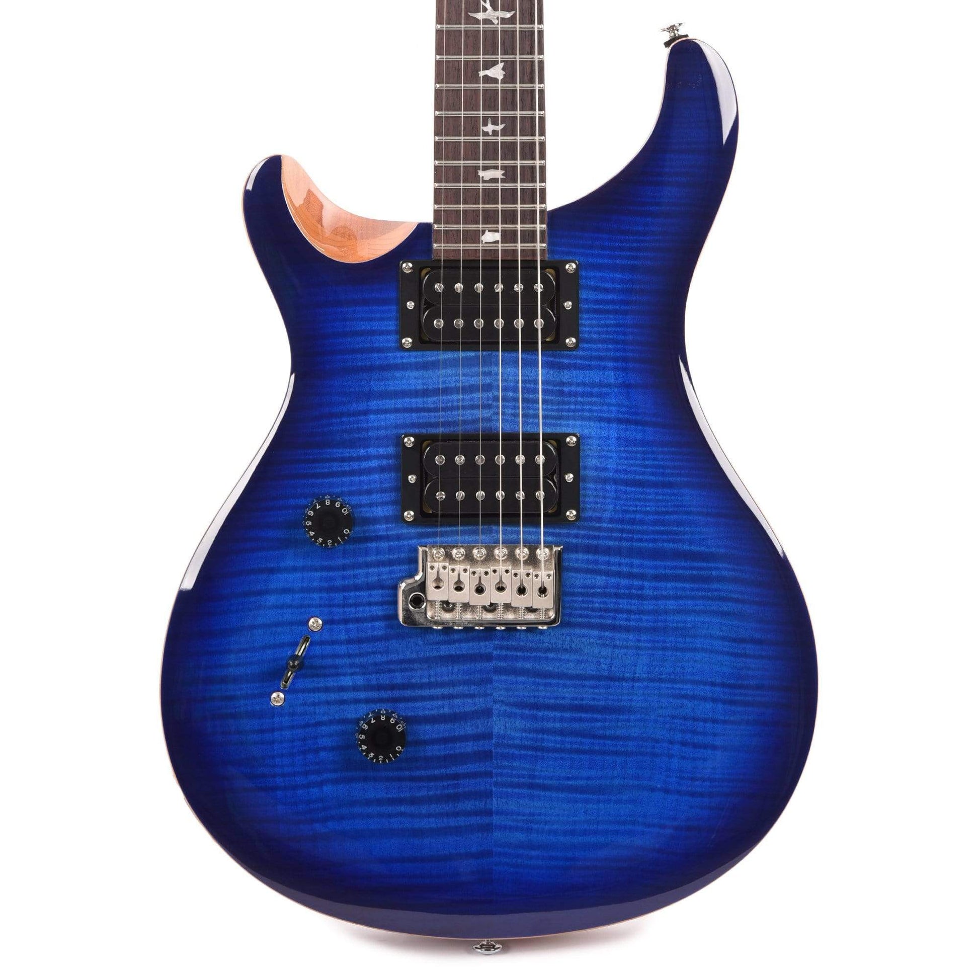 PRS SE Custom 24 Faded Blue Burst LEFTY Electric Guitars / Solid Body