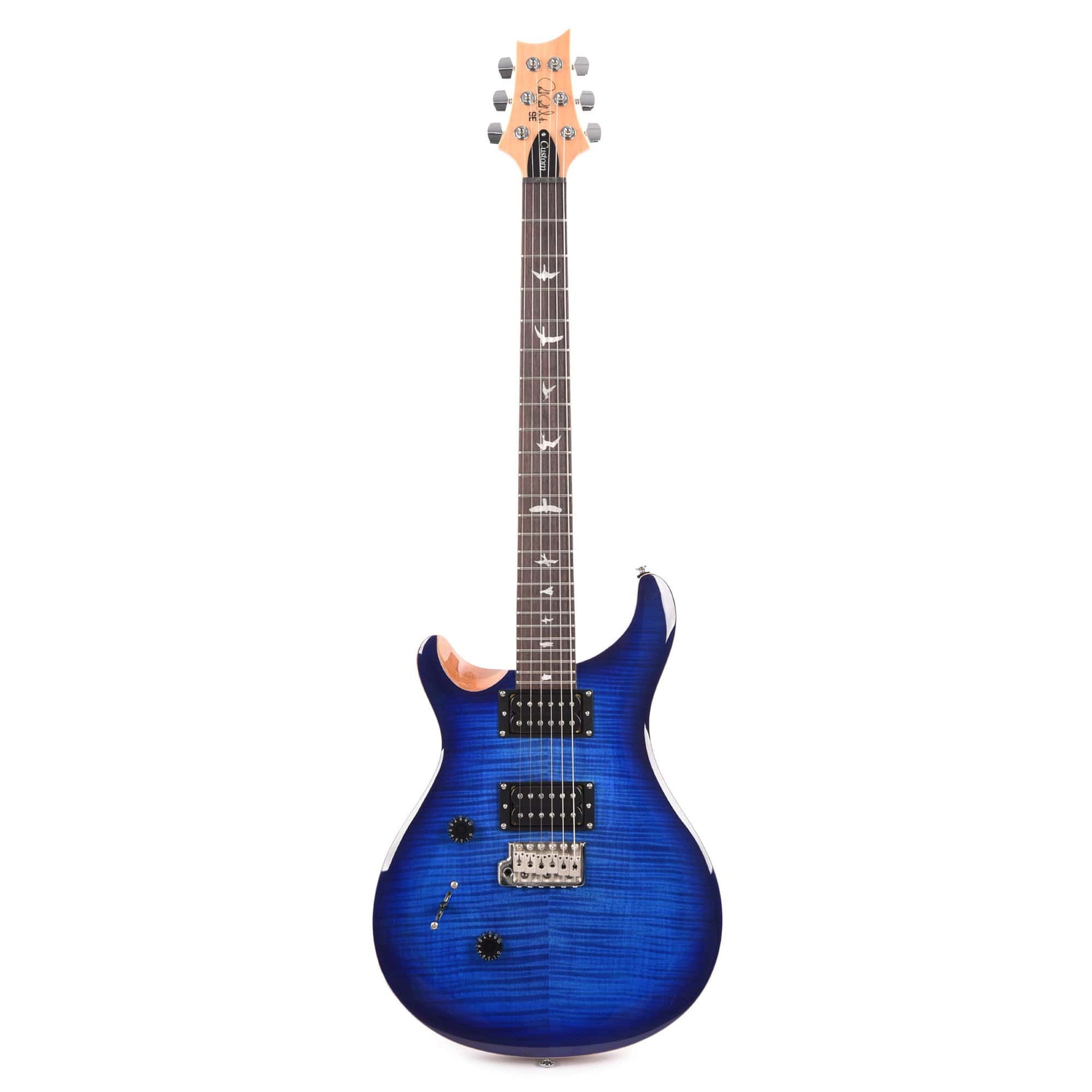 PRS SE Custom 24 Faded Blue Burst LEFTY Electric Guitars / Solid Body