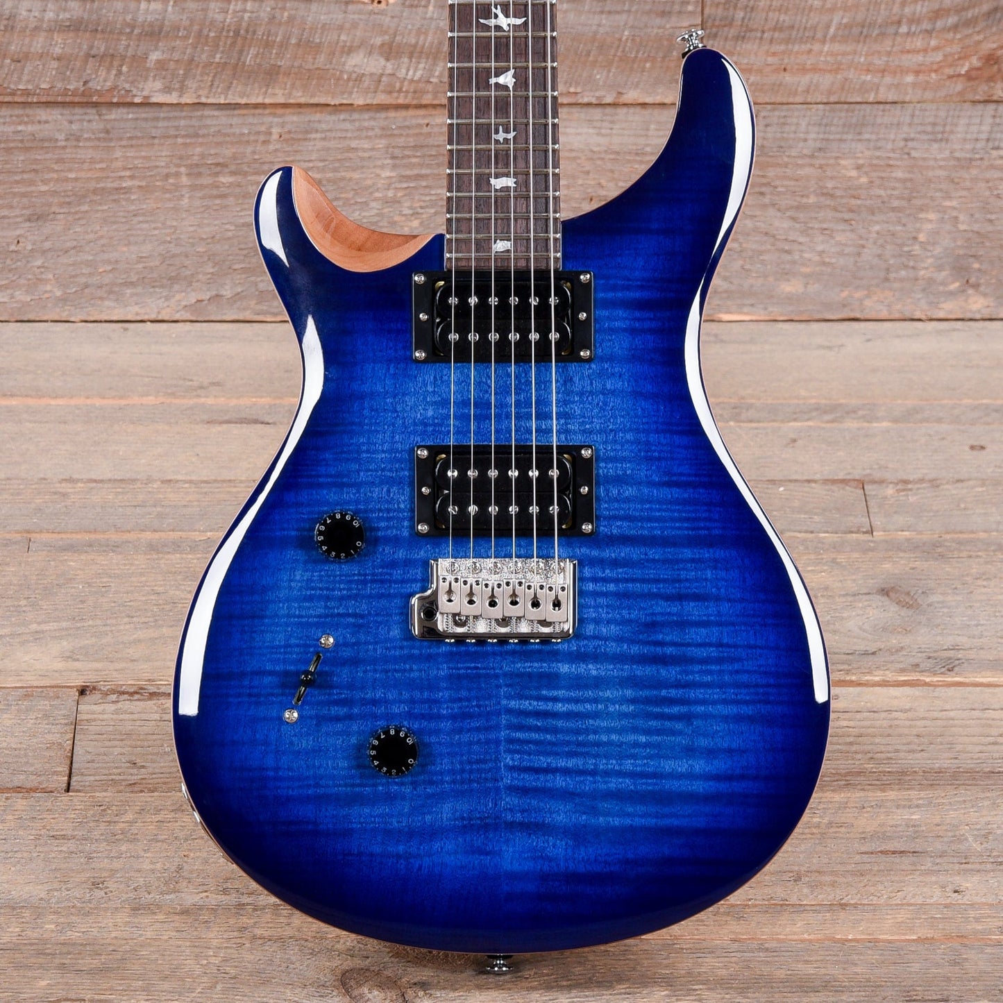 PRS SE Custom 24 Faded Blue Burst LEFTY Electric Guitars / Solid Body