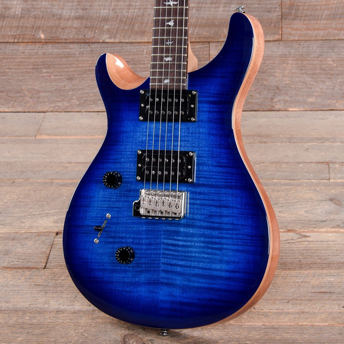 PRS SE Custom 24 Faded Blue Burst LEFTY Electric Guitars / Solid Body