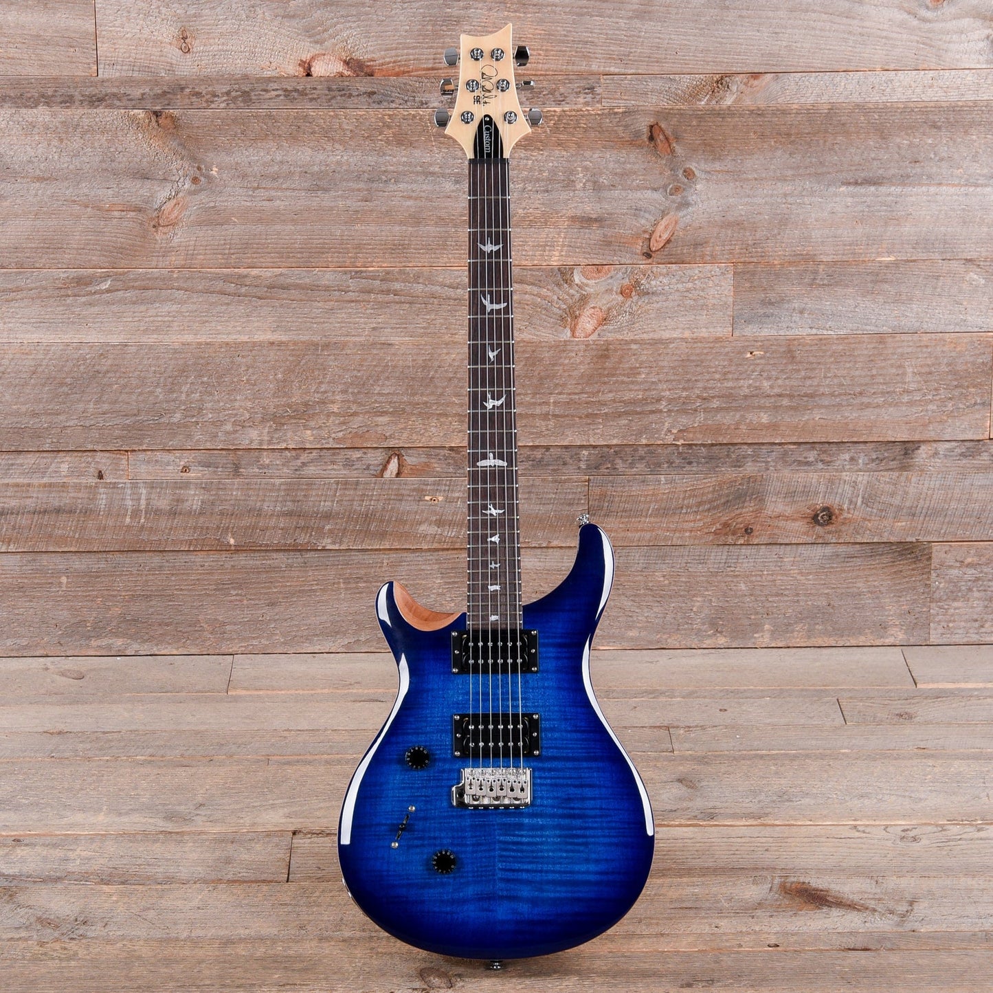 PRS SE Custom 24 Faded Blue Burst LEFTY Electric Guitars / Solid Body