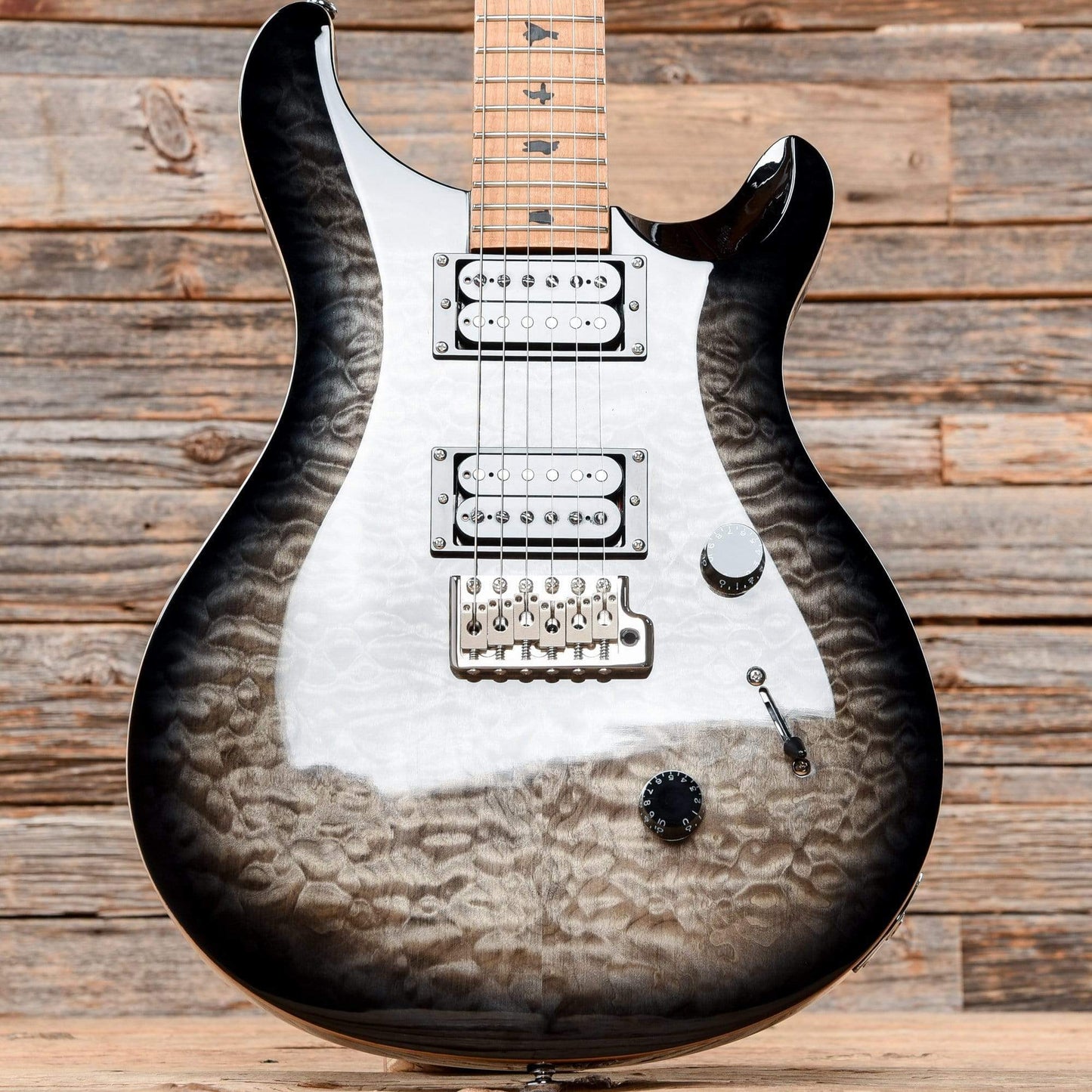 PRS SE Custom 24 with Roasted Maple Fretboard Charcoal Burst 2019 Electric Guitars / Solid Body