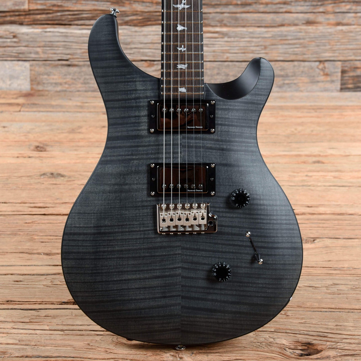 PRS SE Limited Edition Custom 24 Stealth Satin Black 2019 Electric Guitars / Solid Body