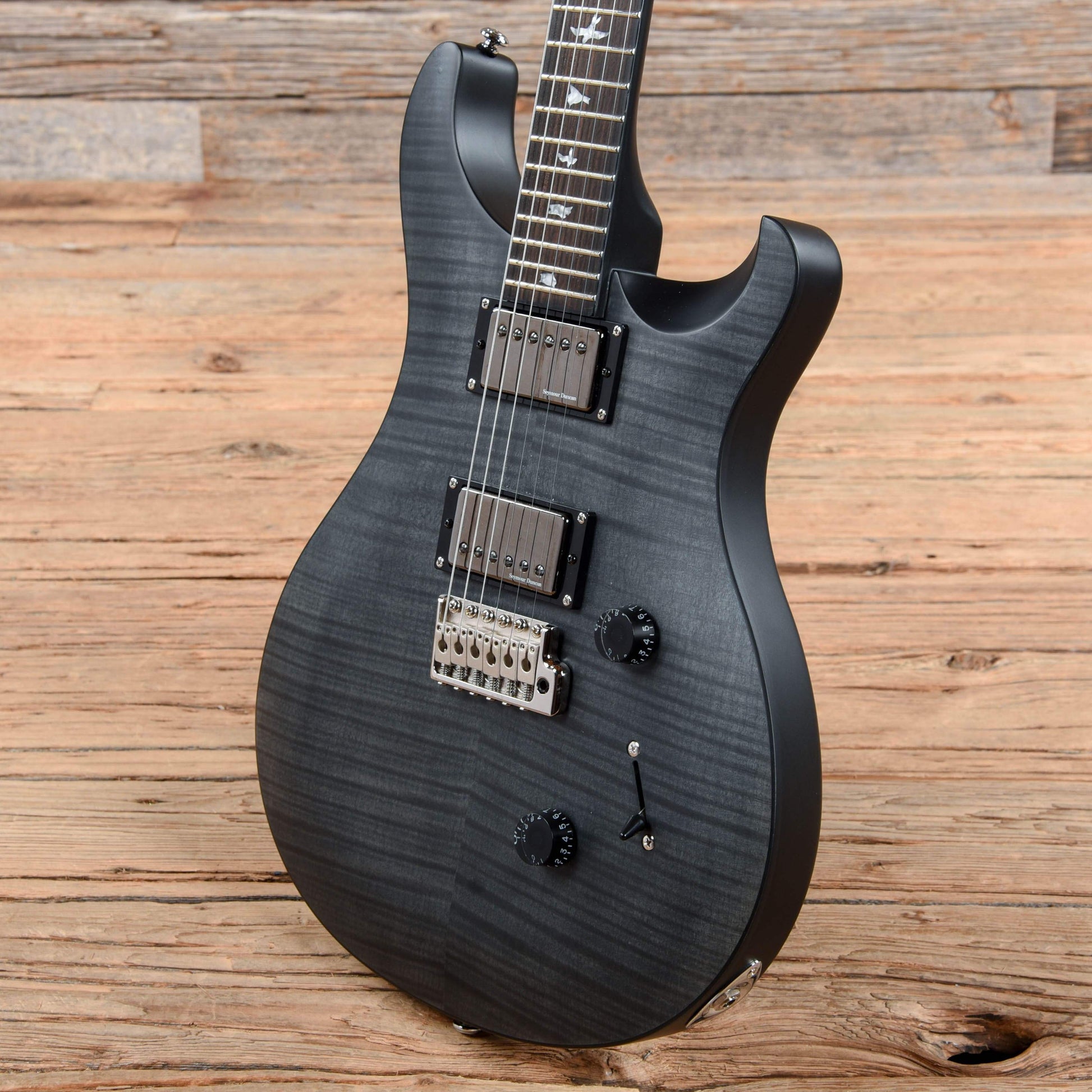 PRS SE Limited Edition Custom 24 Stealth Satin Black 2019 Electric Guitars / Solid Body