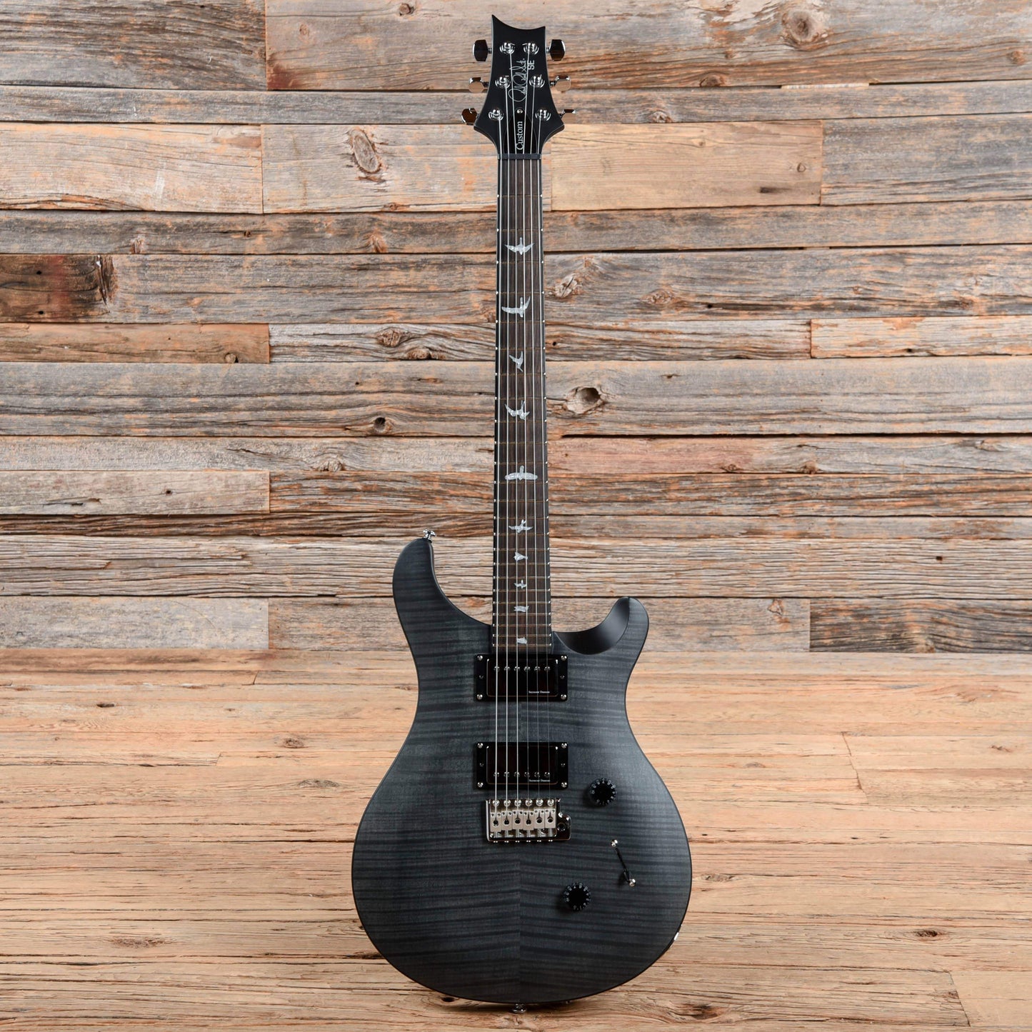 PRS SE Limited Edition Custom 24 Stealth Satin Black 2019 Electric Guitars / Solid Body