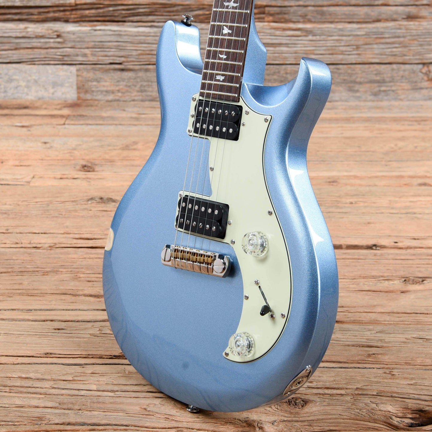 PRS SE Mira Frost Blue Metallic Electric Guitars / Solid Body