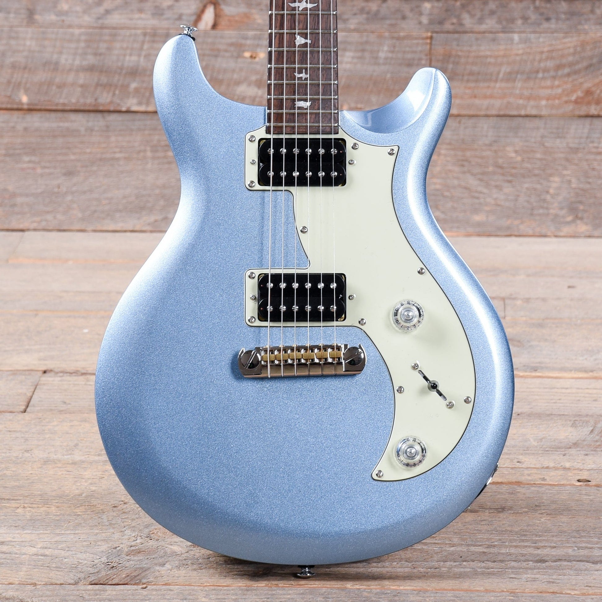 PRS SE Mira Frost Blue Metallic Electric Guitars / Solid Body