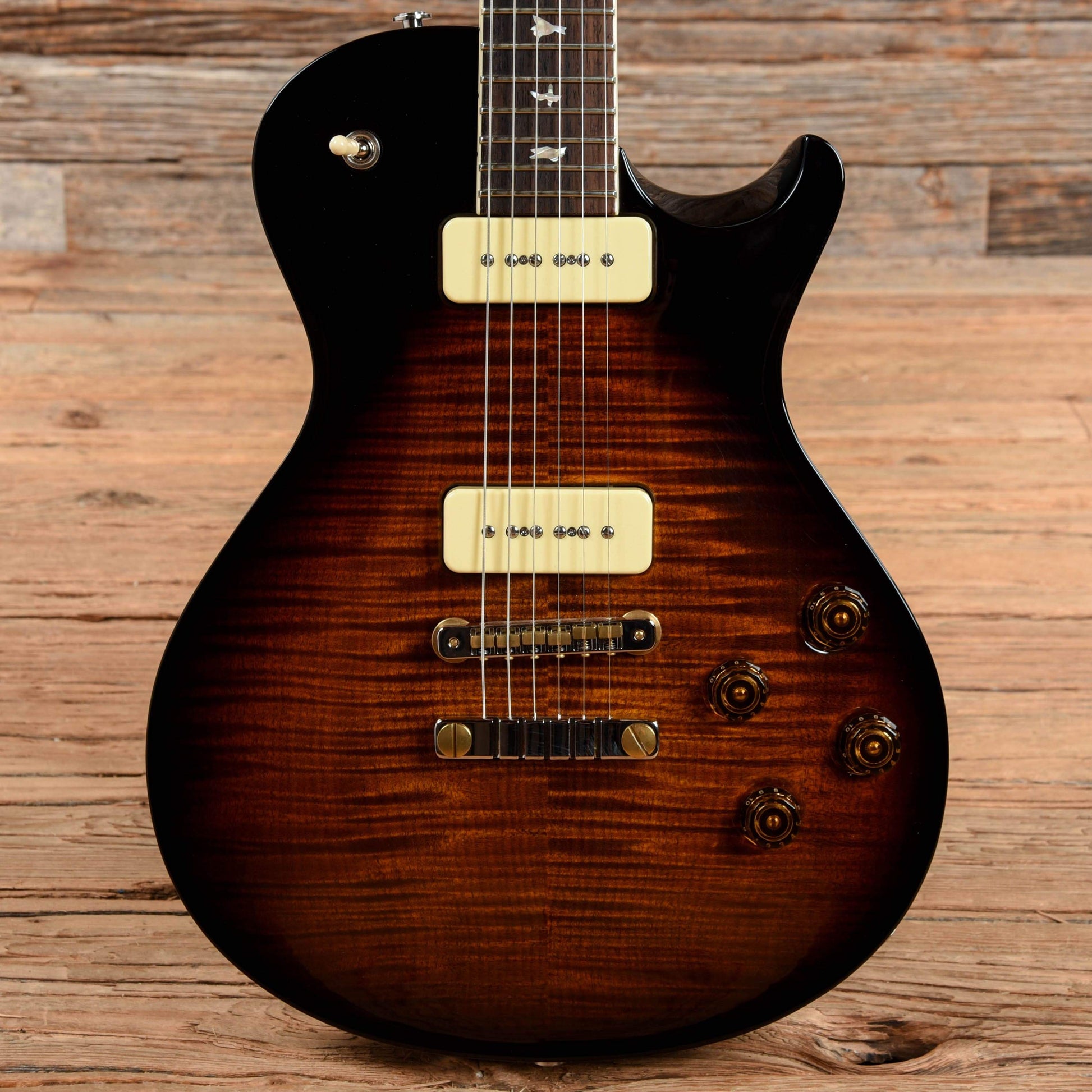 PRS Singlecut 594 Soapbar Limited Edition 10 Top Black Gold Burst 2018 Electric Guitars / Solid Body