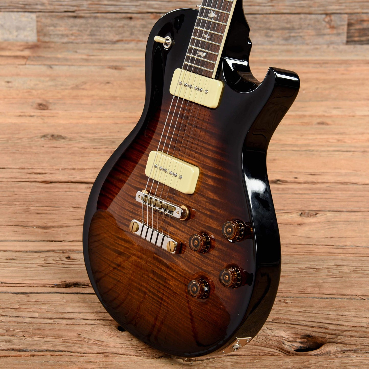 PRS Singlecut 594 Soapbar Limited Edition 10 Top Black Gold Burst 2018 Electric Guitars / Solid Body