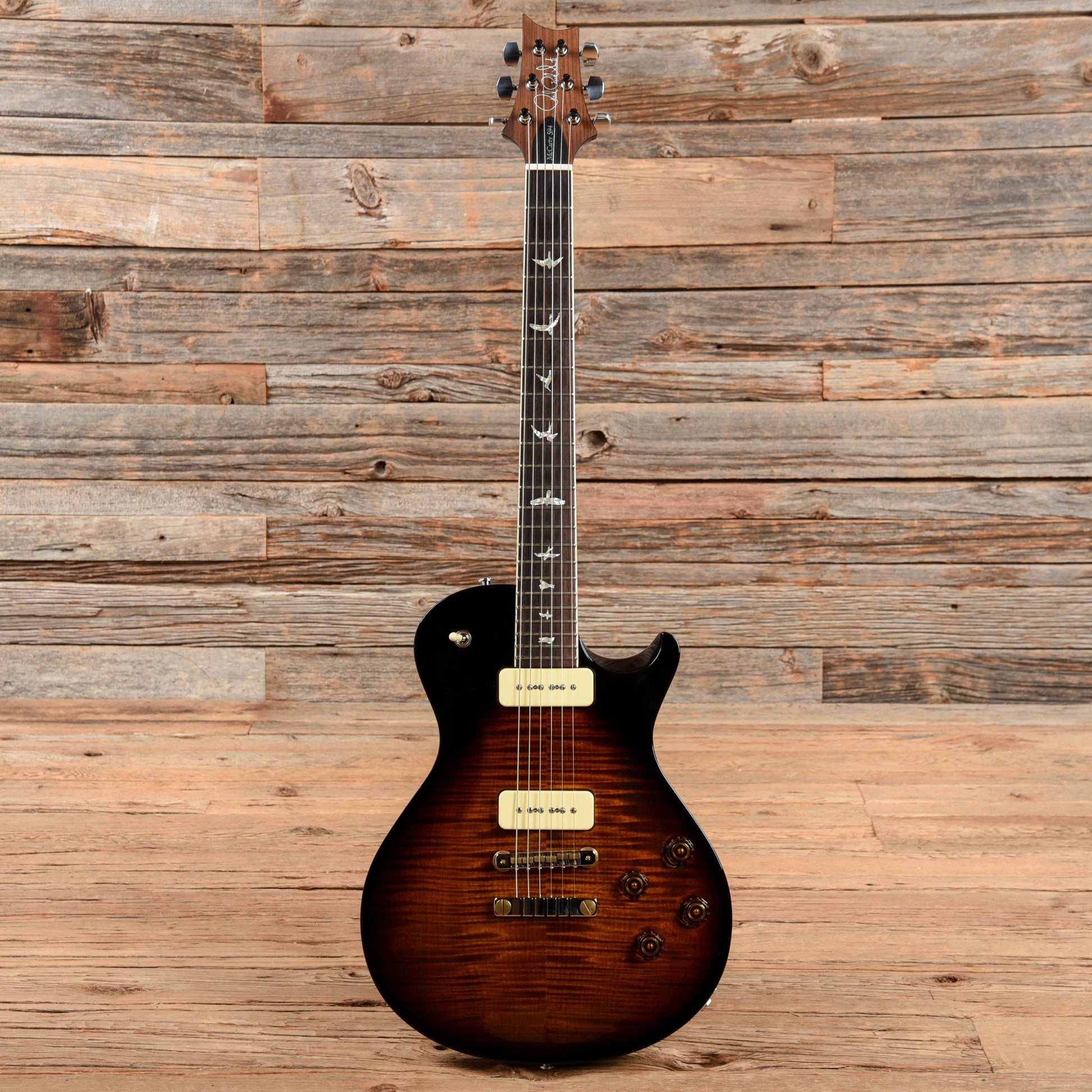 PRS Singlecut 594 Soapbar Limited Edition 10 Top Black Gold Burst 2018 Electric Guitars / Solid Body