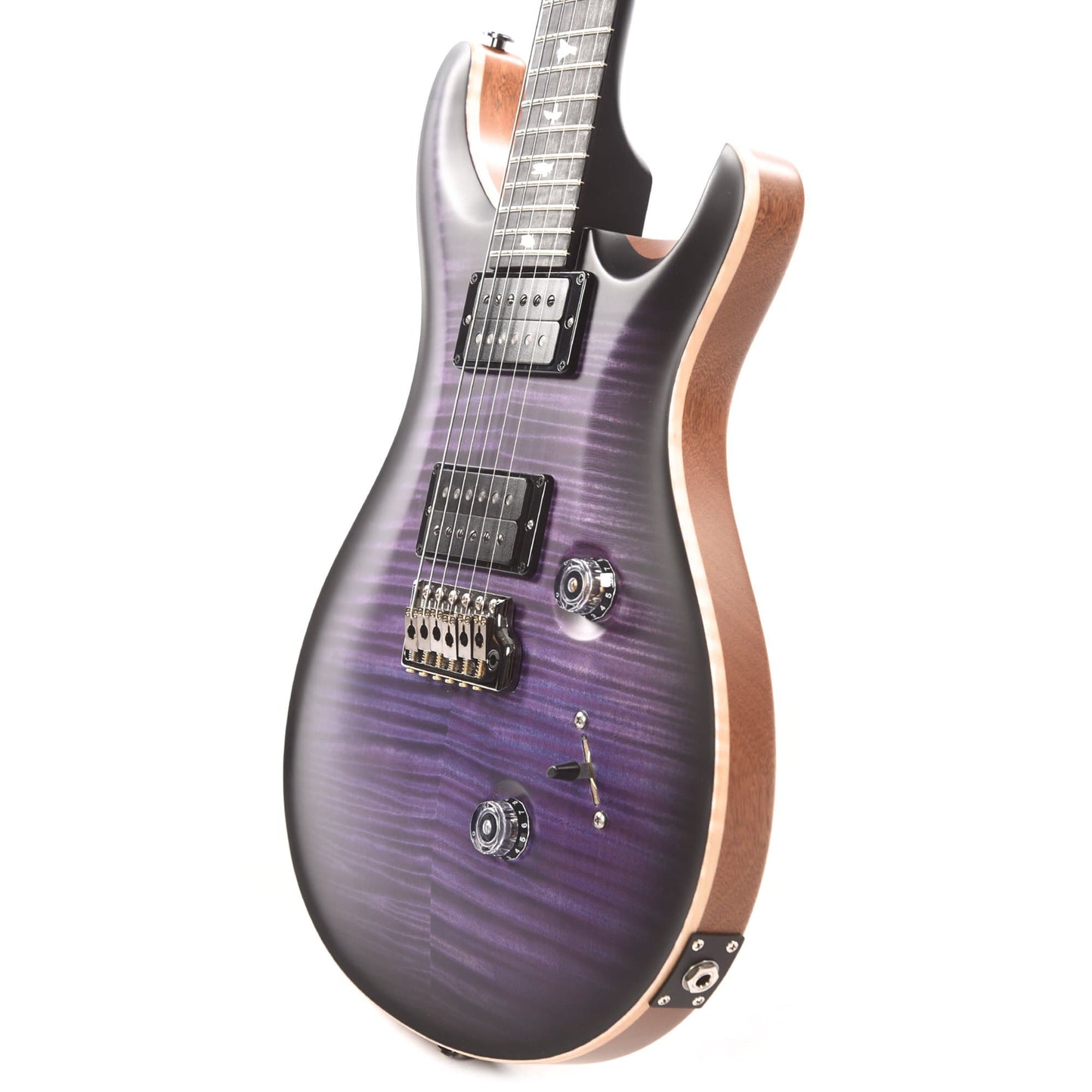 PRS Wood Library Custom 24 10 Top Flame Armando's Amethyst Smokeburst Satin w/Pattern Thin Stained Figured Maple Neck & Ebony Fingerboard Electric Guitars / Solid Body