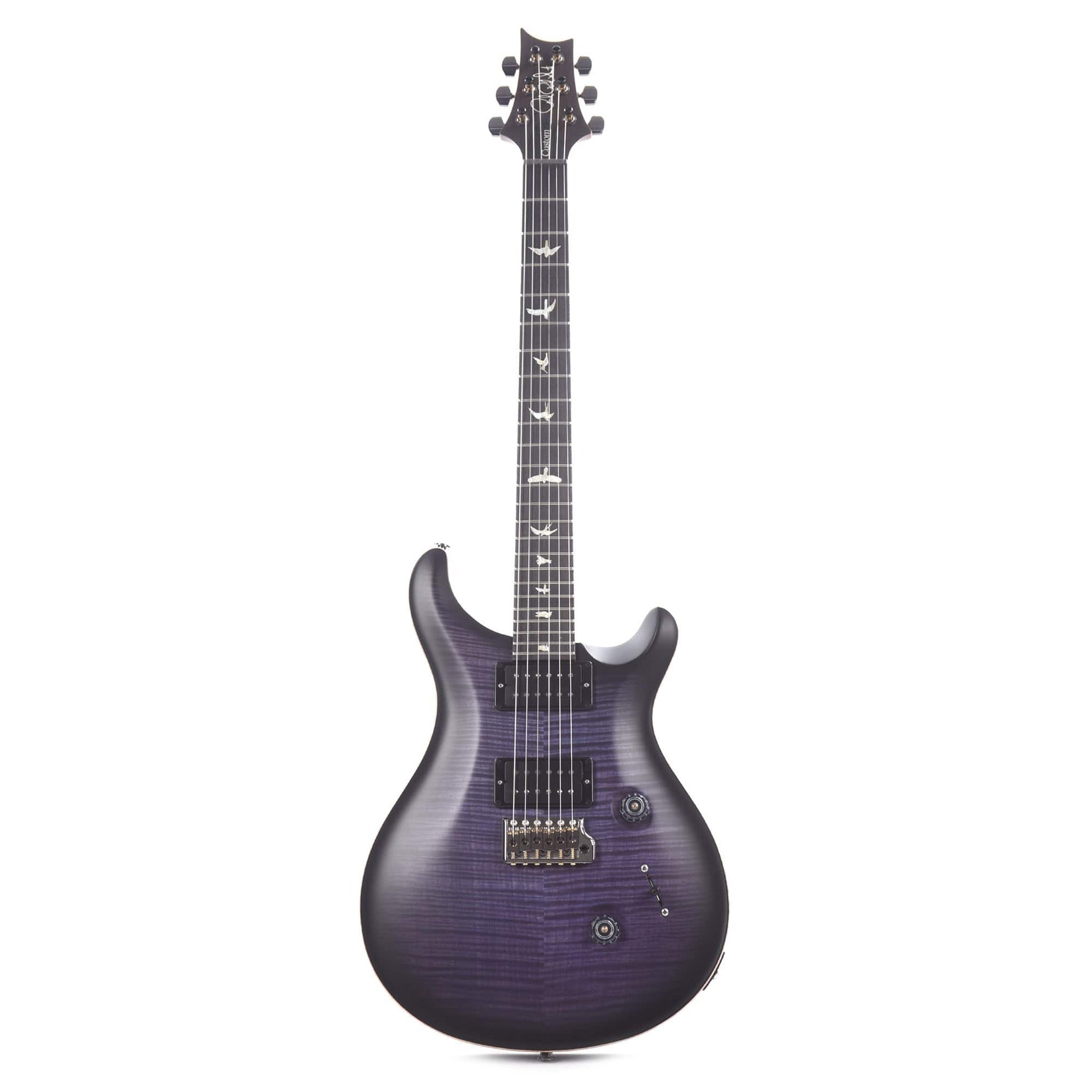 PRS Wood Library Custom 24 10 Top Flame Armando's Amethyst Smokeburst Satin w/Pattern Thin Torrefied Maple Neck & Brazilian Rosewood Fingerboard Electric Guitars / Solid Body