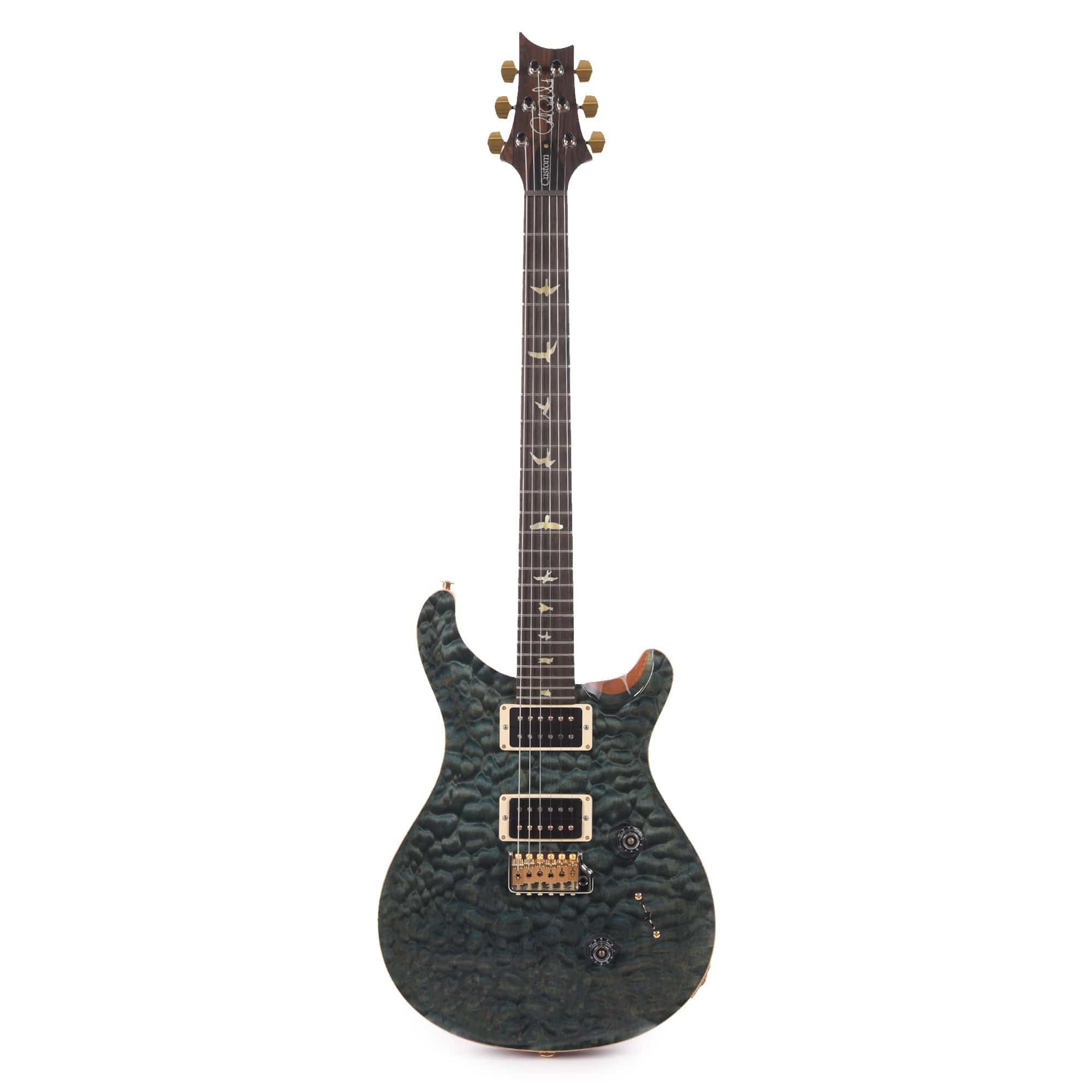 PRS Wood Library Custom 24 10-Top Quilt Blue Crab w/Ziricote Fingerboard & Rosewood Neck Electric Guitars / Solid Body