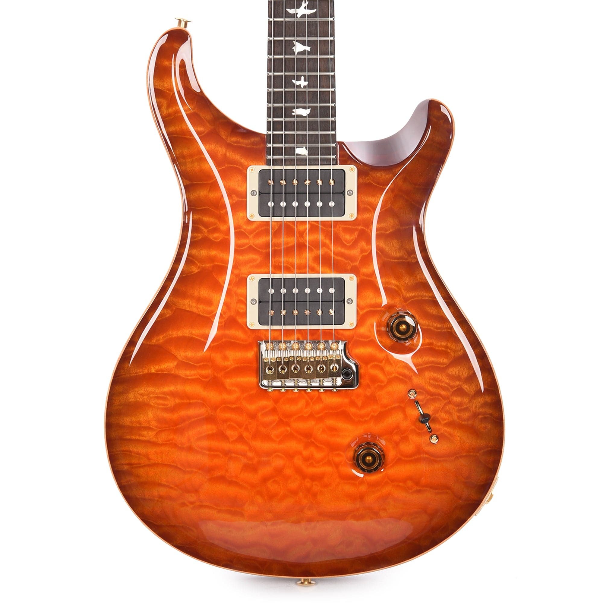 PRS Wood Library Custom 24 10-Top Quilt Solana Burst w/Ziricote Fingerboard & Rosewood Neck Electric Guitars / Solid Body