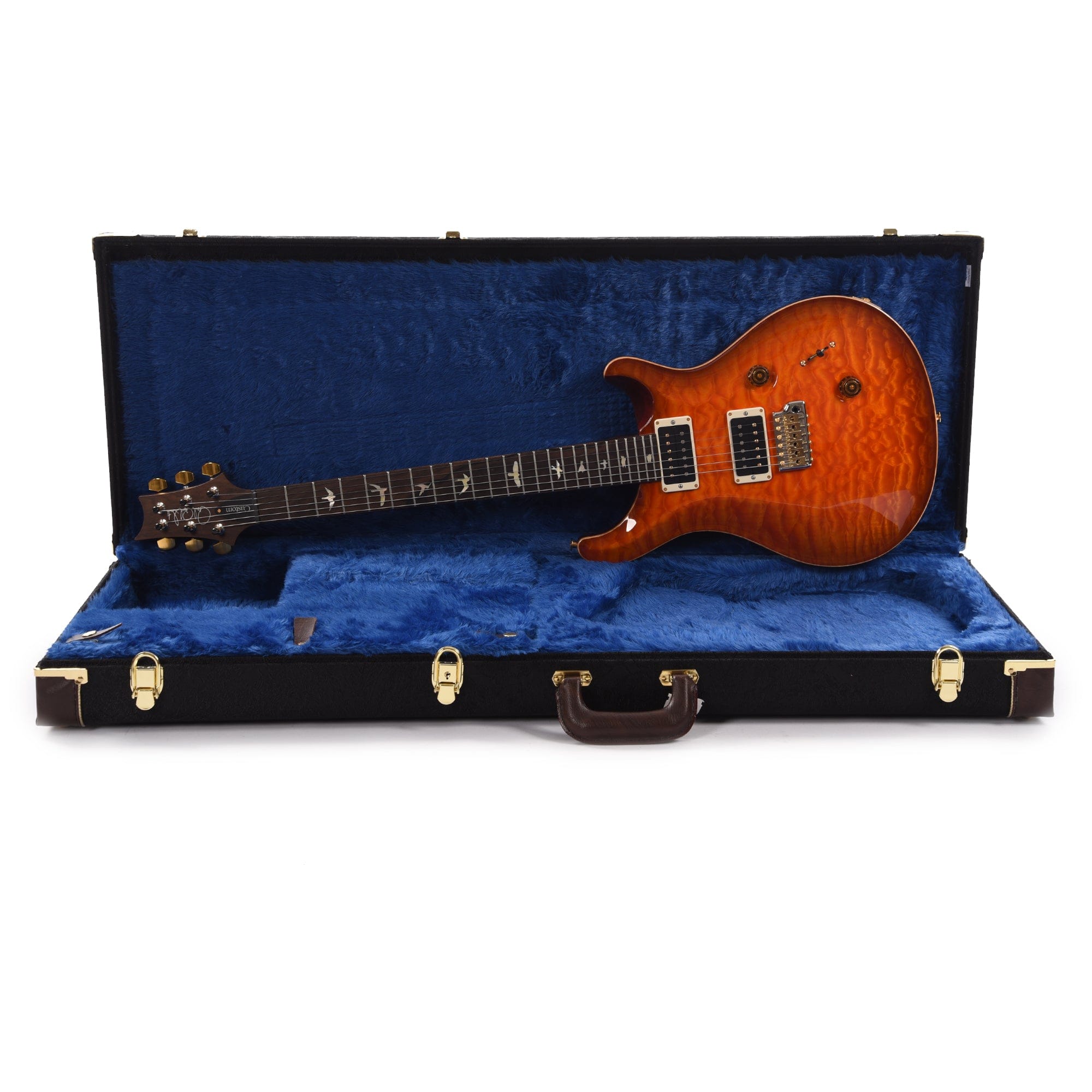 PRS Wood Library Custom 24 10-Top Quilt Solana Burst w/Ziricote Fingerboard & Rosewood Neck Electric Guitars / Solid Body