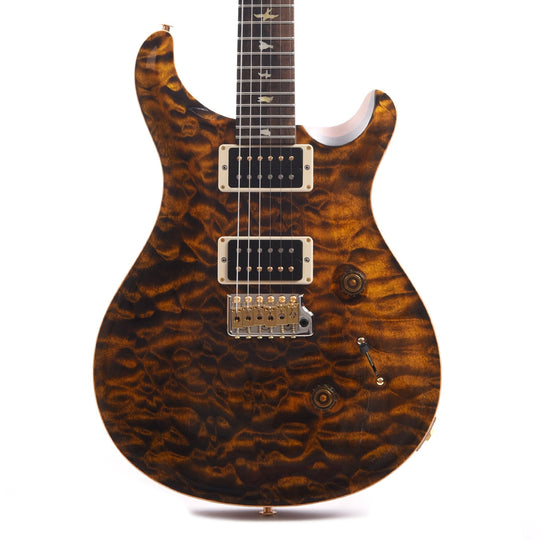 PRS Wood Library Custom 24 10-Top Quilt Yellow Tiger w/Ziricote Fingerboard & Rosewood Neck Electric Guitars / Solid Body