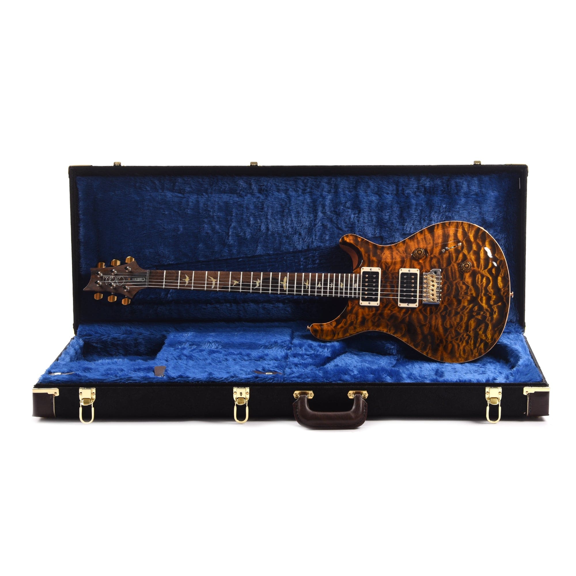 PRS Wood Library Custom 24 10-Top Quilt Yellow Tiger w/Ziricote Fingerboard & Rosewood Neck Electric Guitars / Solid Body