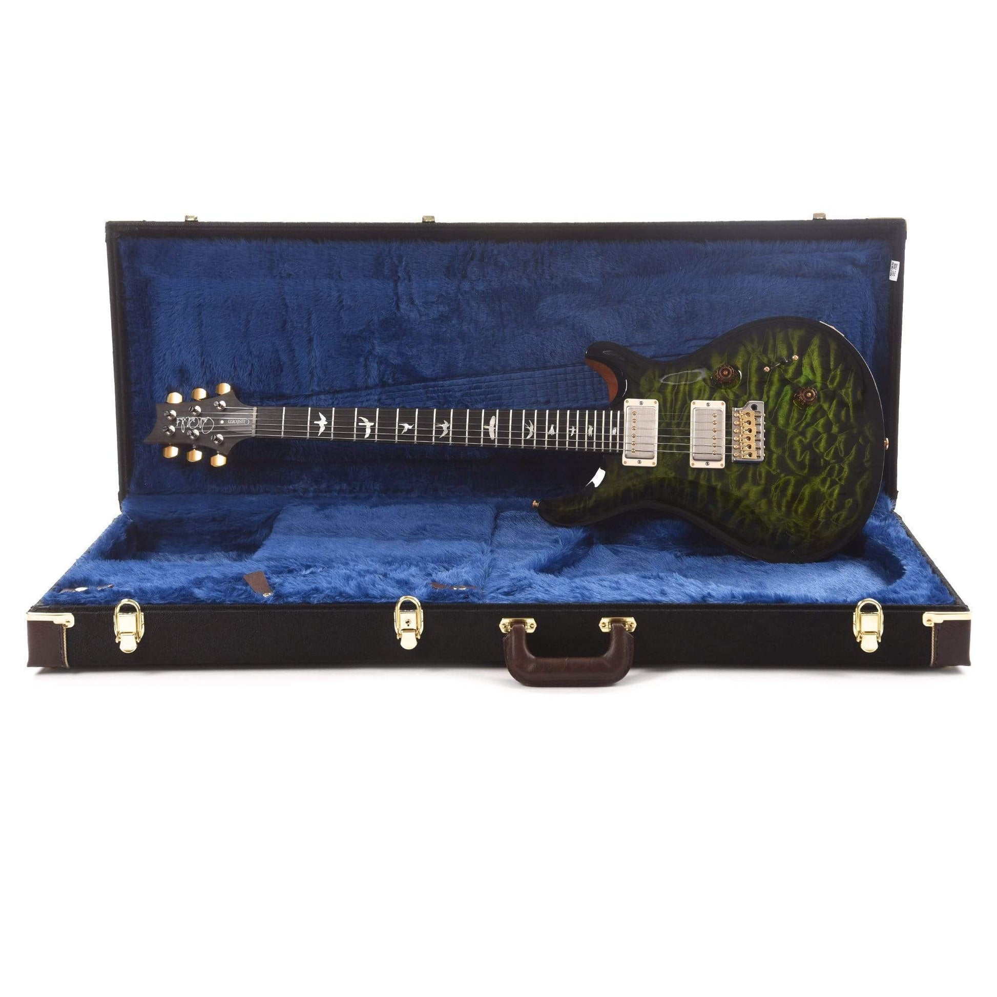 PRS Wood Library Custom 24 Artist Top Quilt Jade Natural Back w/Figured Mahogany Neck & Ebony Fingerboard Electric Guitars / Solid Body