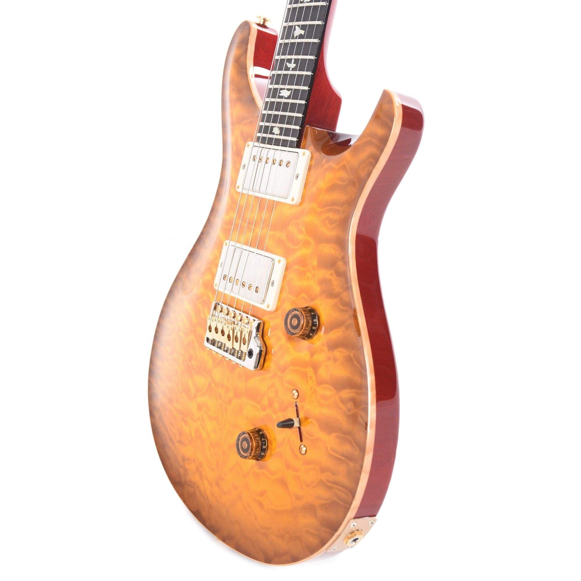 PRS Wood Library Custom 24 Artist Top Quilt McCarty Sunburst w/Figured Mahogany Neck & Ebony Fingerboard Electric Guitars / Solid Body