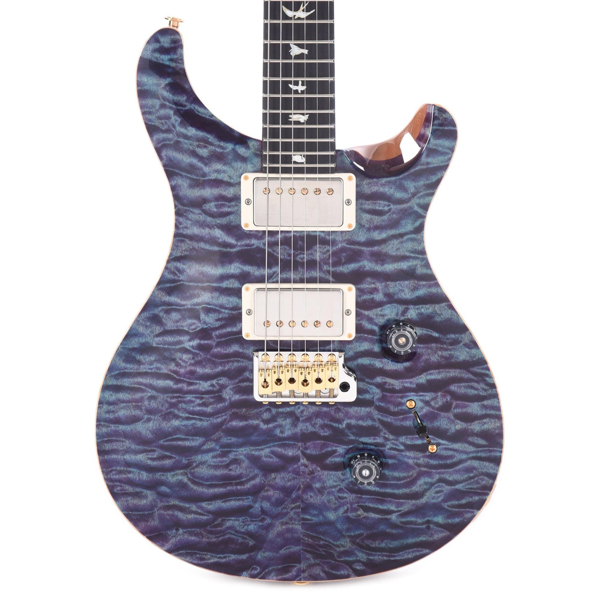 PRS Wood Library Custom 24 Artist Top Quilt Violet w/Figured Mahogany Neck & Ebony Fingerboard Electric Guitars / Solid Body