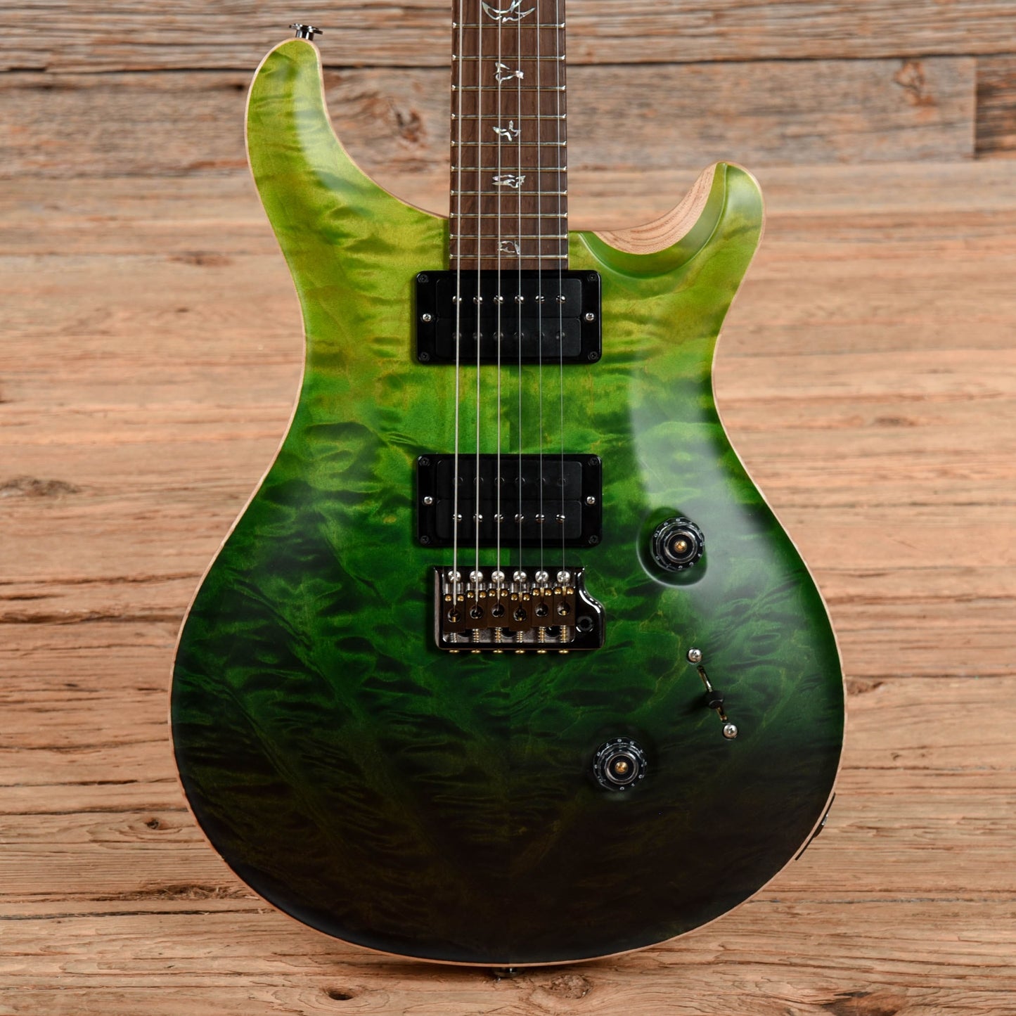 PRS Wood Library Custom 24 w/Brazilian Rosewood Fretboard Green Fade 2021 Electric Guitars / Solid Body