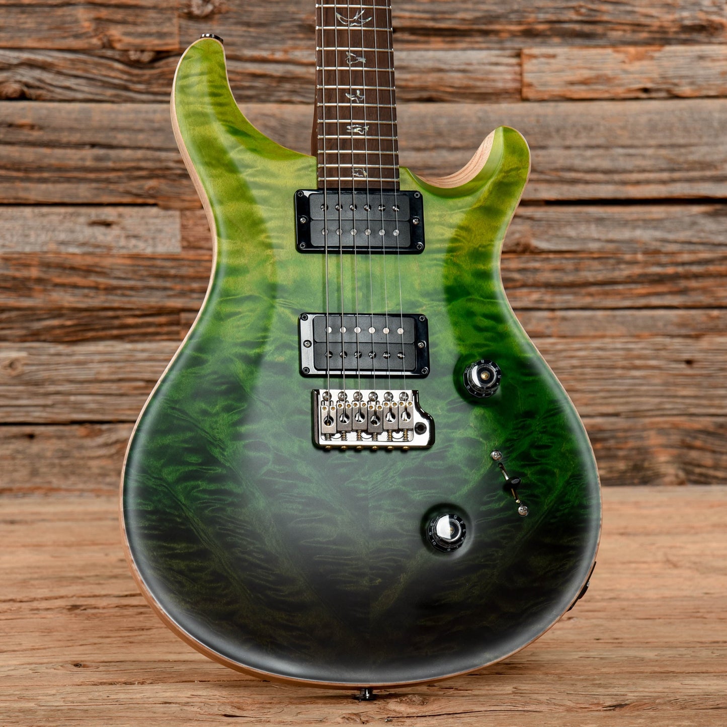 PRS Wood Library Custom 24 w/Brazilian Rosewood Fretboard Green Fade 2021 Electric Guitars / Solid Body