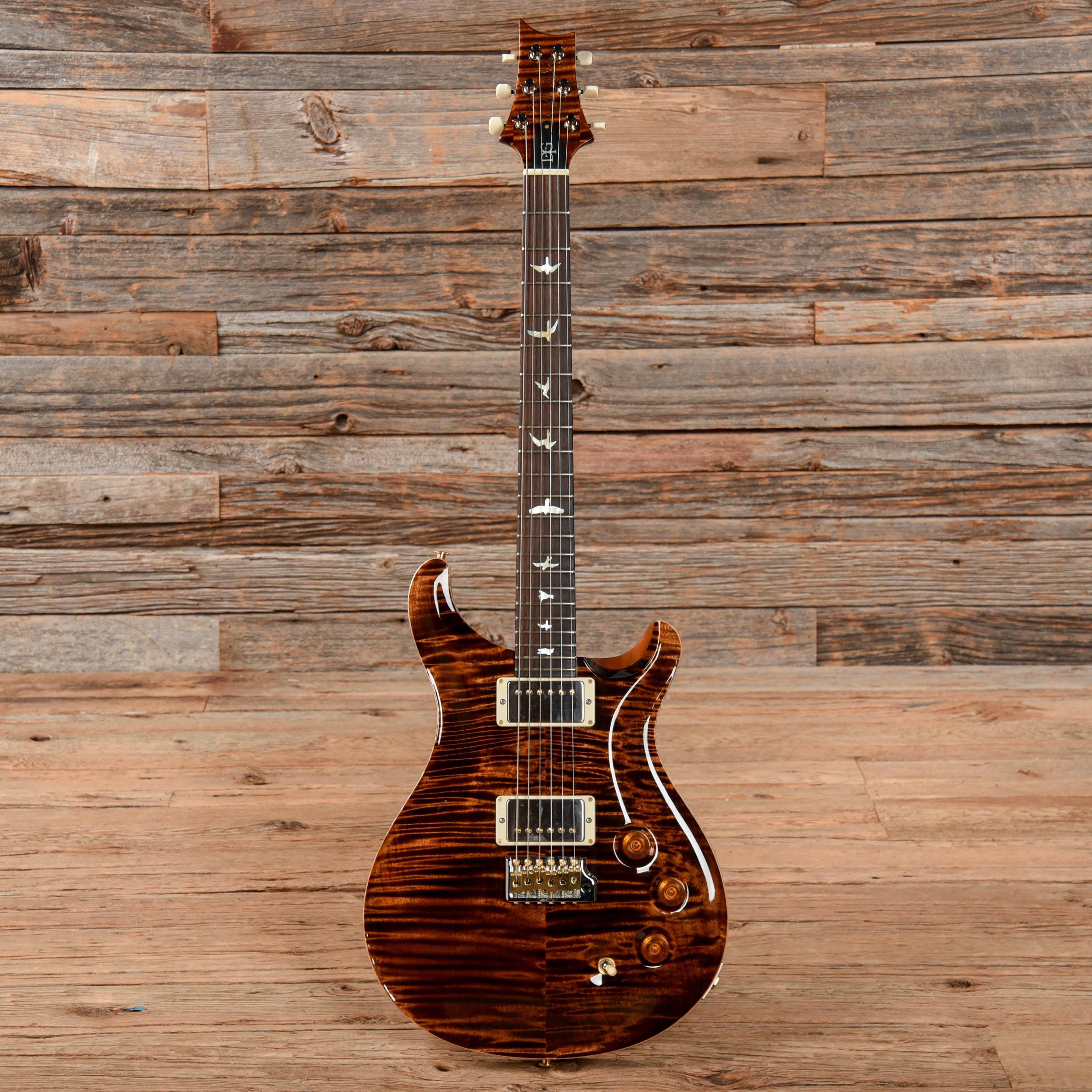 PRS Wood Library DGT 10-Top Flame Copperhead w/Brazilian Rosewood Fingerboard & Stained Figured Maple Neck Electric Guitars / Solid Body