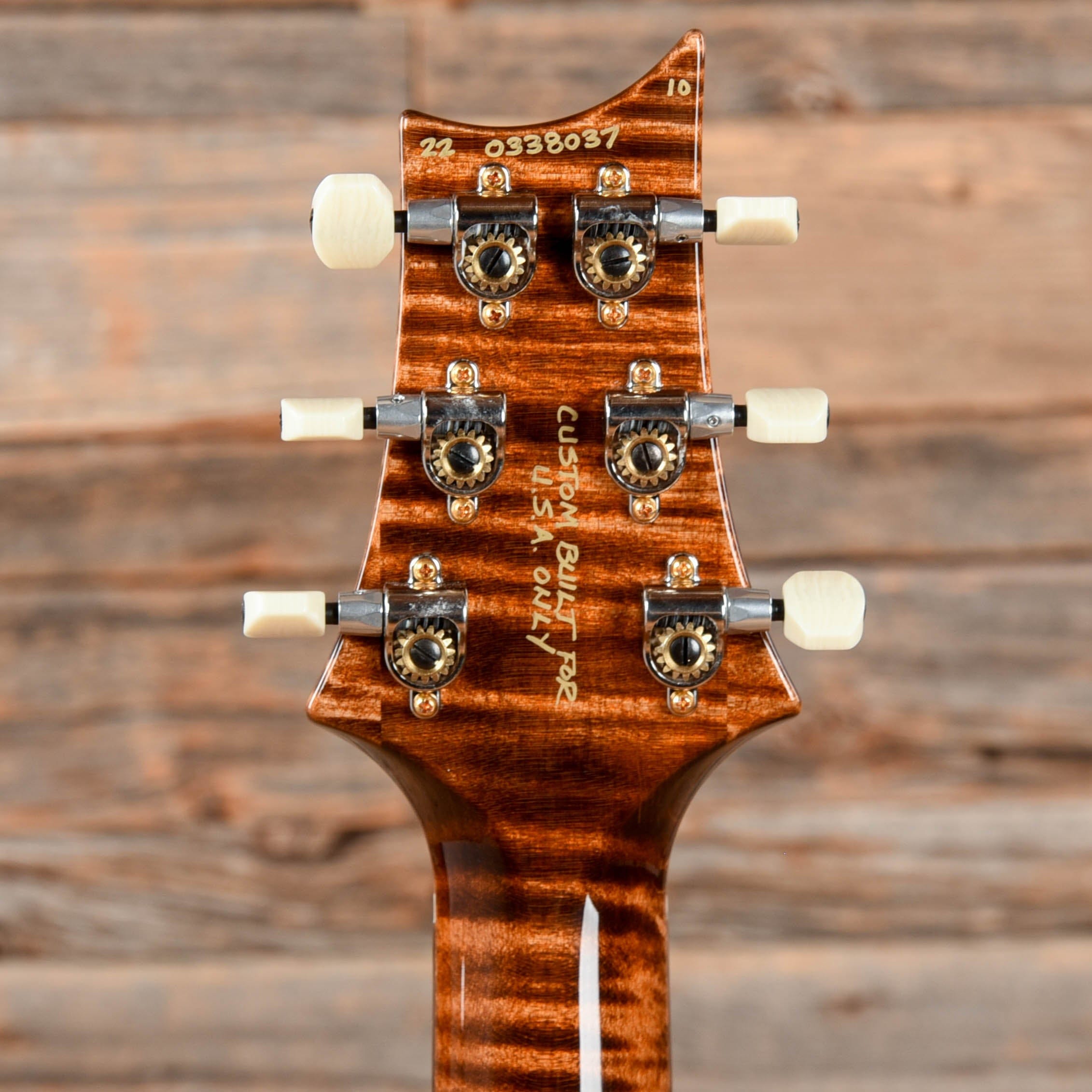 PRS Wood Library DGT 10-Top Flame Copperhead w/Brazilian Rosewood Fingerboard & Stained Figured Maple Neck Electric Guitars / Solid Body