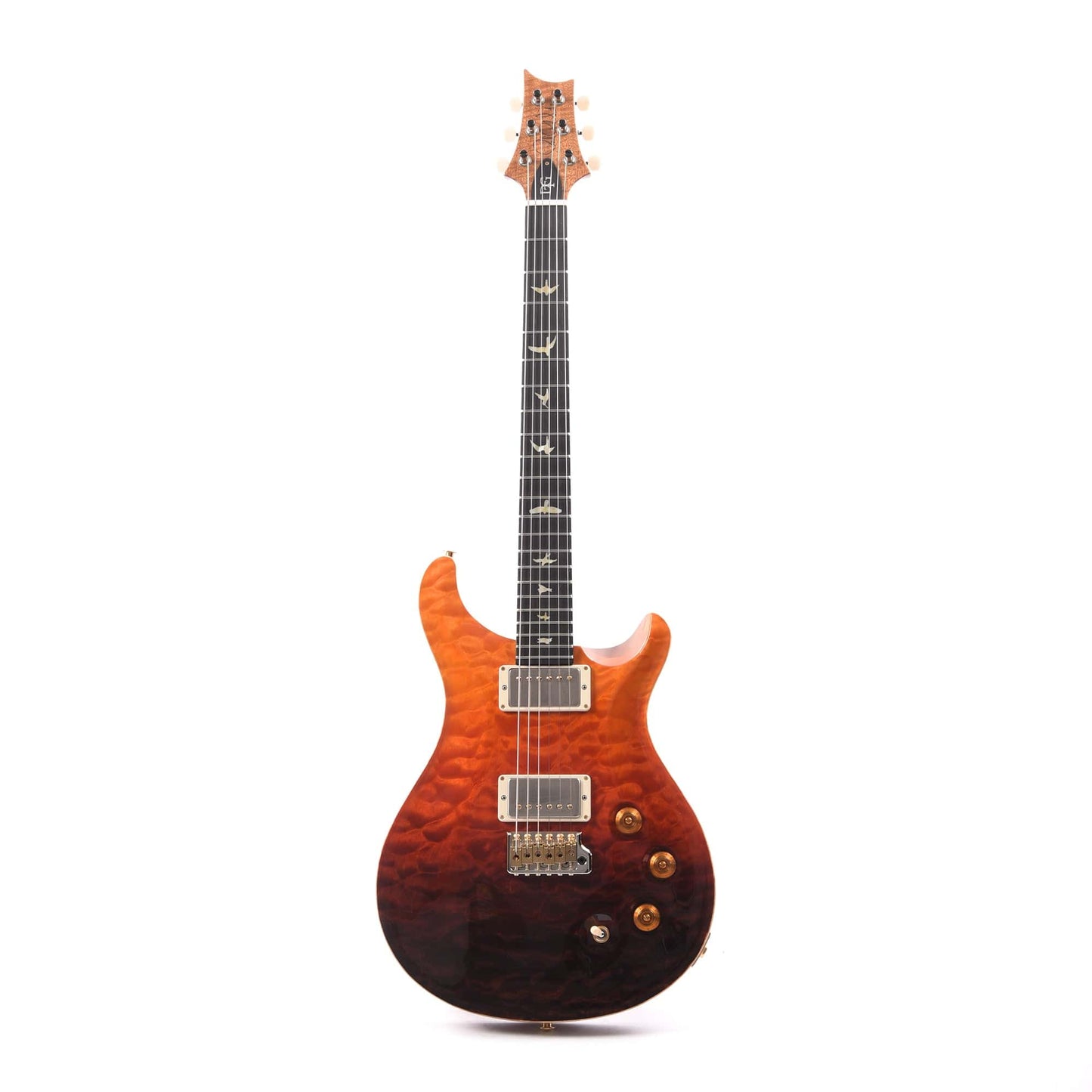 PRS Wood Library DGT 10-Top Quilt Orange Fade w/Ebony Fingerboard & Figured Mahogany Neck Electric Guitars / Solid Body