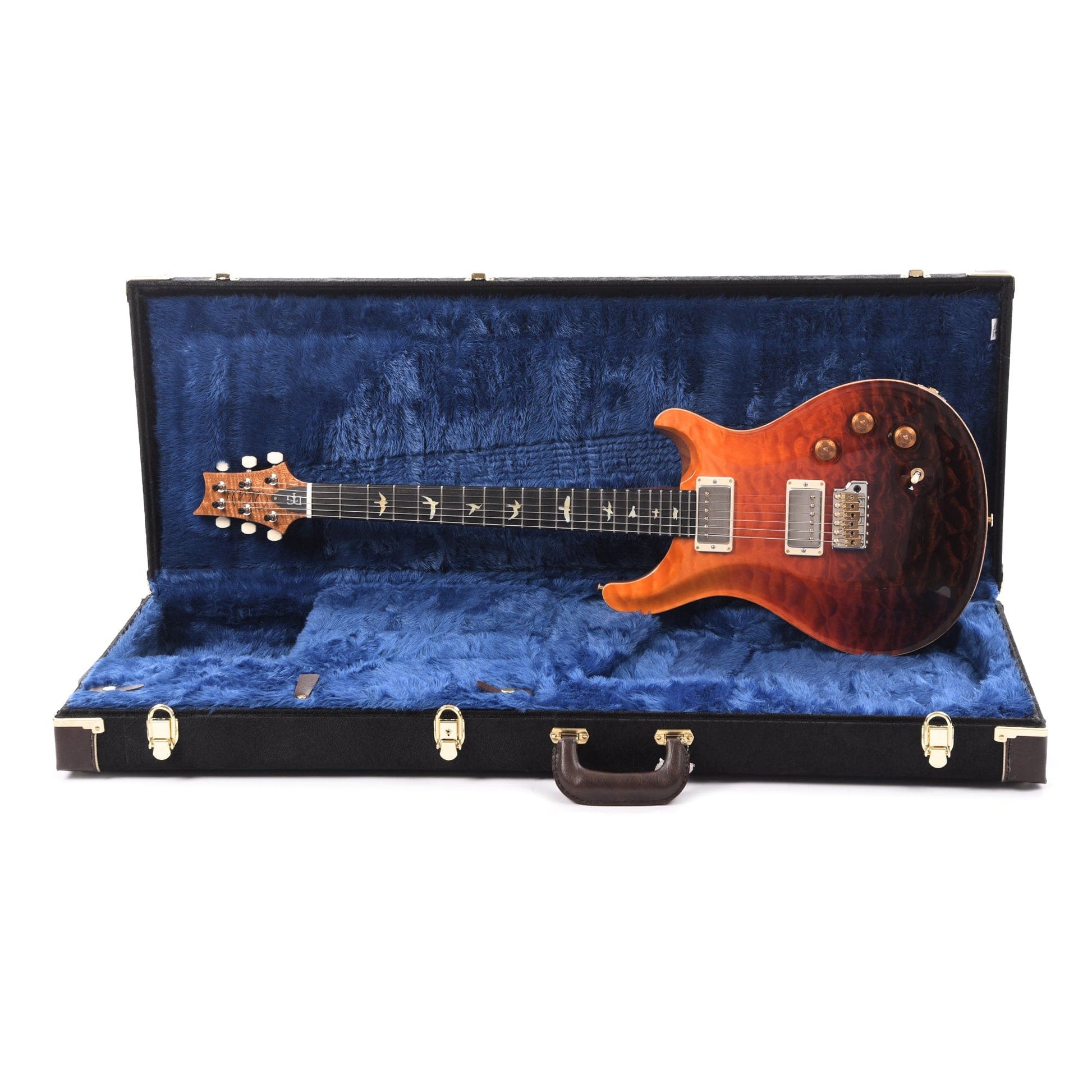 PRS Wood Library DGT 10-Top Quilt Orange Fade w/Ebony Fingerboard & Figured Mahogany Neck Electric Guitars / Solid Body