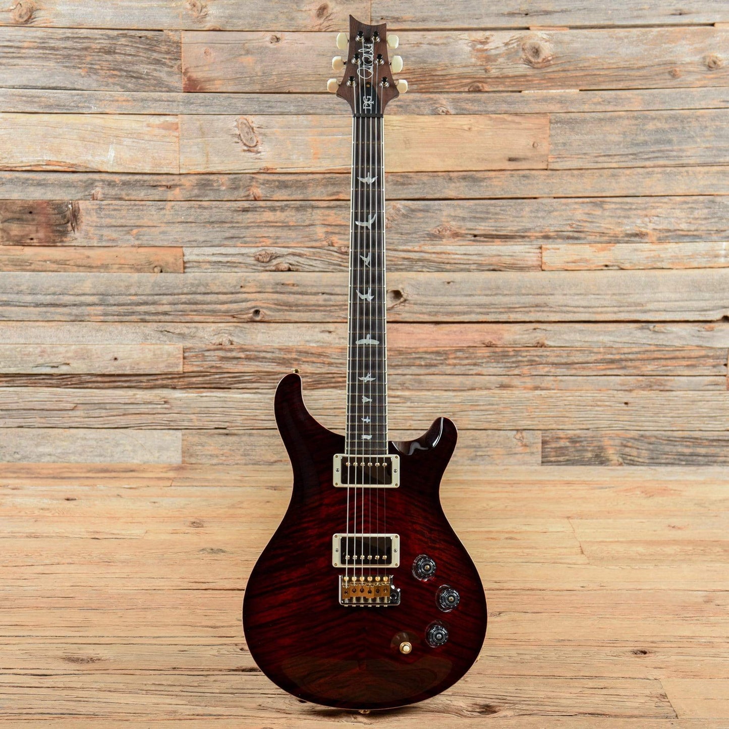 PRS Wood Library DGT w/Brazilian Rosewood Fretboard Fire Red Burst 2018 Electric Guitars / Solid Body