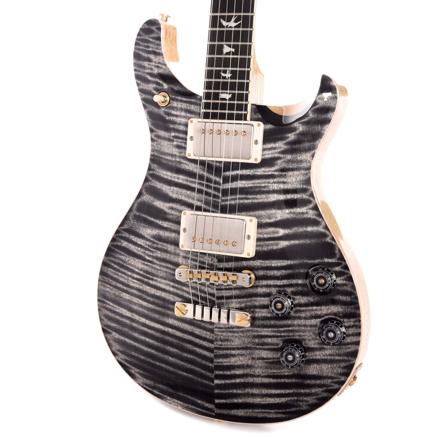 PRS Wood Library McCarty 594 10 Top Flame Charcoal w/Ebony Fingerboard, Korina Back & Neck Electric Guitars / Solid Body