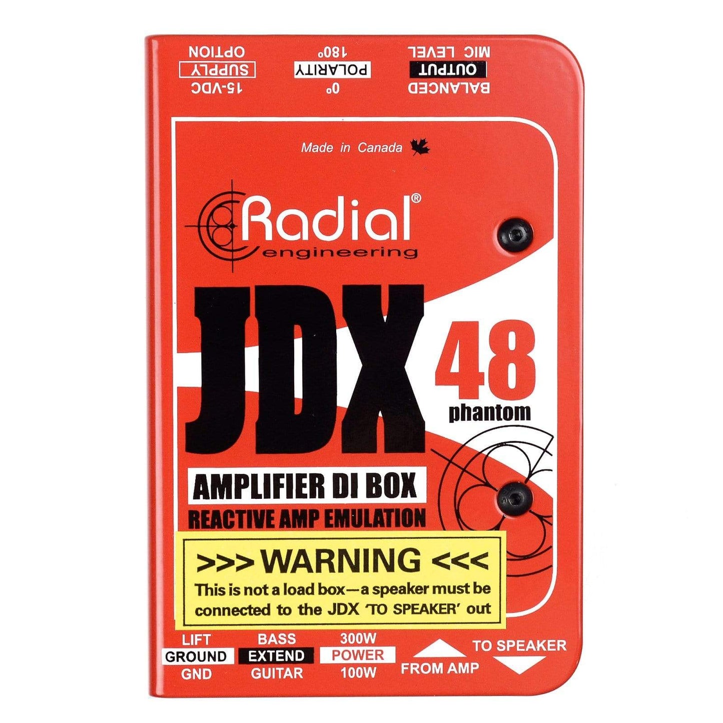 Radial JDX48 Amp DI Box Pro Audio / DI Boxes