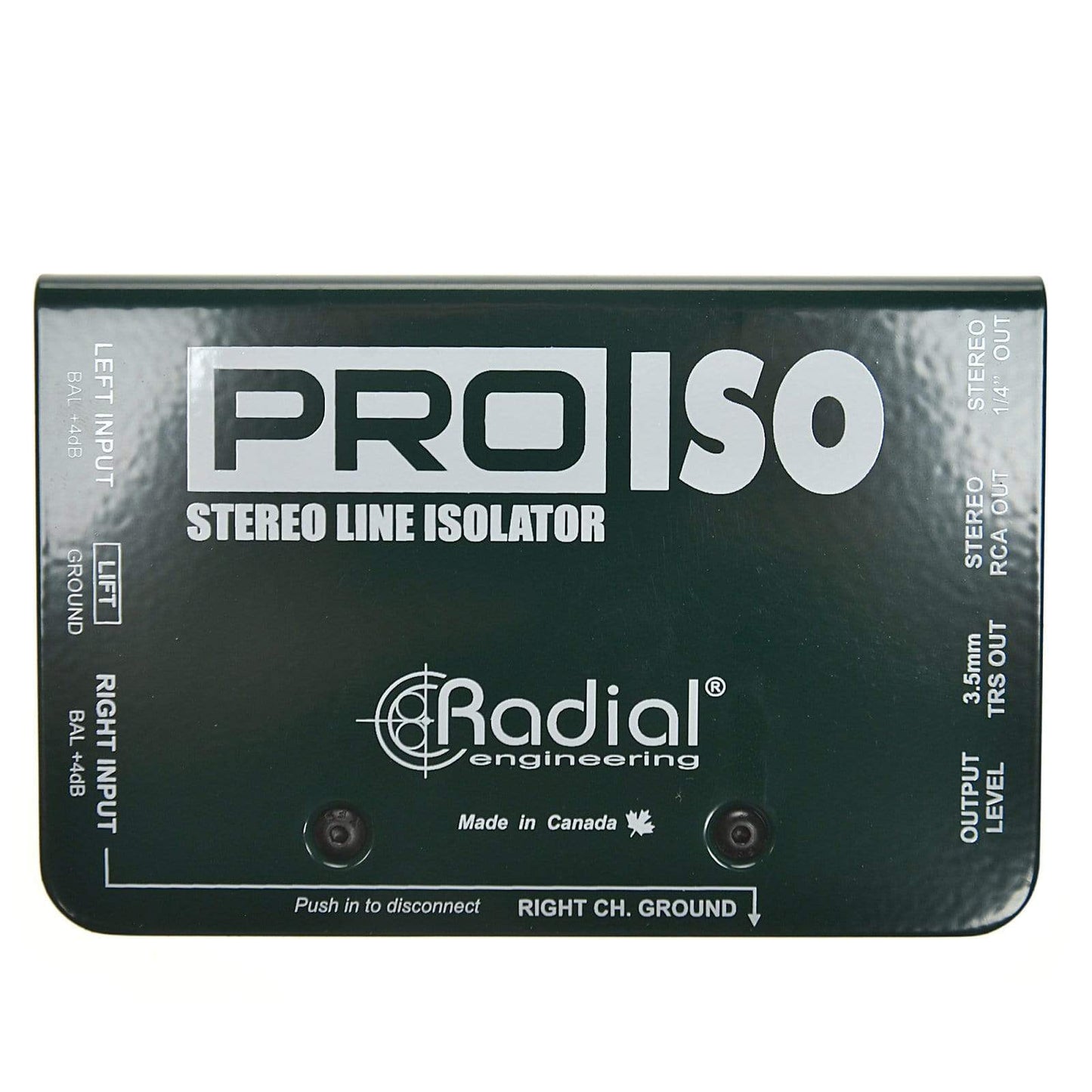 Radial PRO ISO Stereo Line Isolator Pro Audio / DI Boxes