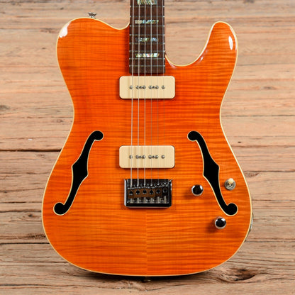 Raven West Guitars T-Style Thinline Sunburst Electric Guitars / Semi-Hollow