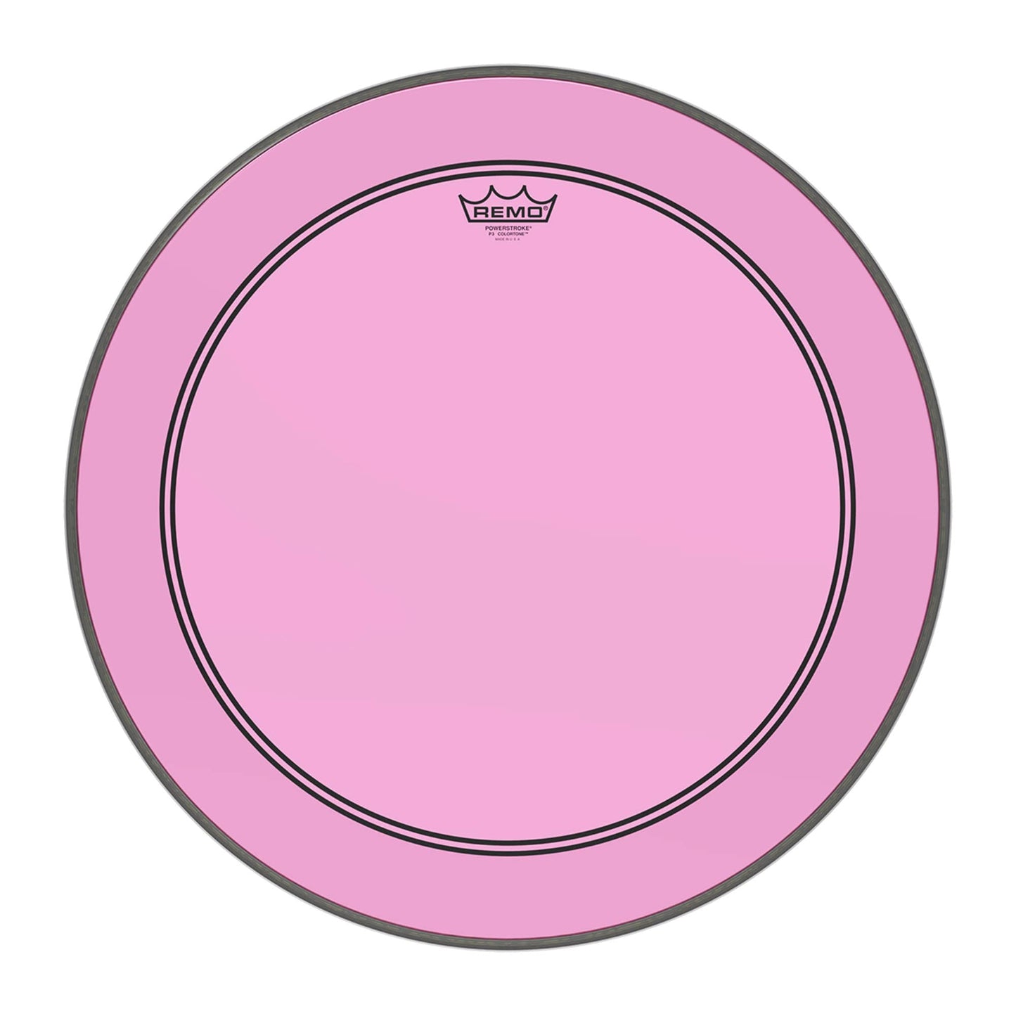 Remo 22" Powerstroke P3 Colortone Pink Bass Drumhead Drums and Percussion / Parts and Accessories / Heads
