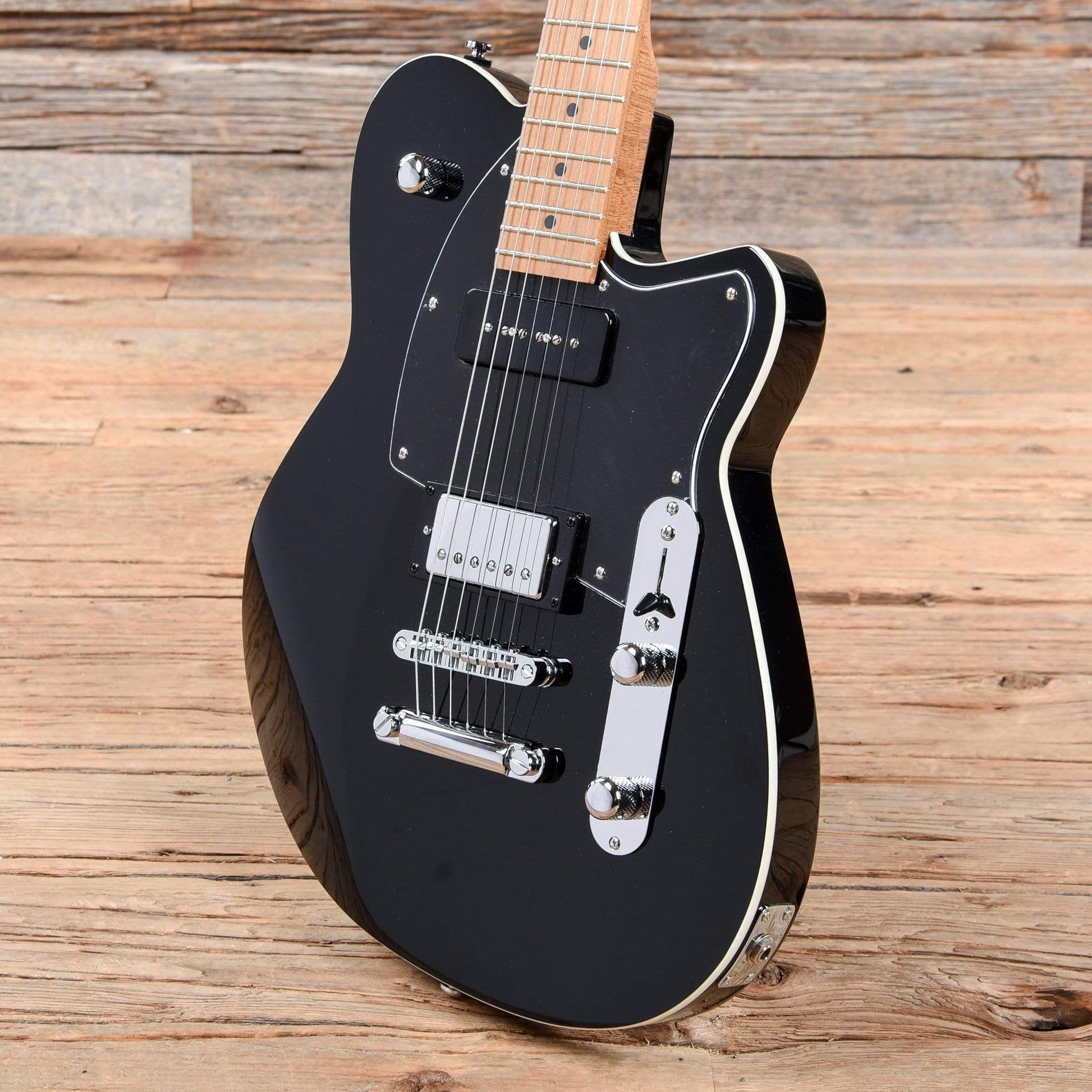 Reverend Double Agent OG Midnight Black Electric Guitars / Solid Body