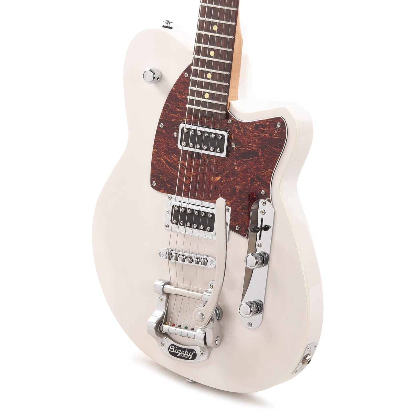 Reverend Flatroc Trans White w/Bigsby Electric Guitars / Solid Body