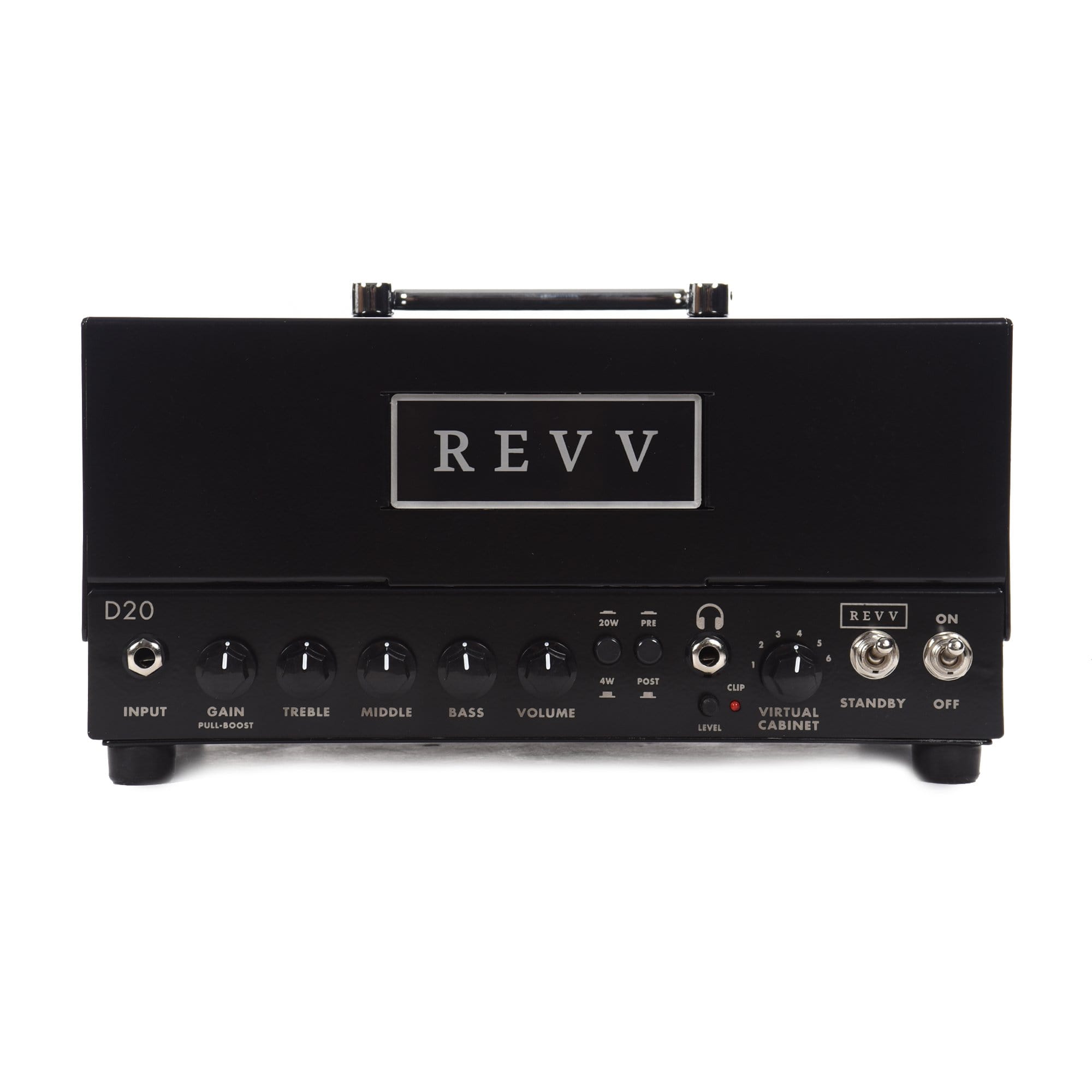 Revv D20 20/4-Watt Tube Amp Head Black Amps / Guitar Heads