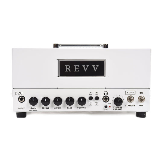 Revv D20 20/4-Watt Tube Amp Head White Amps / Guitar Heads