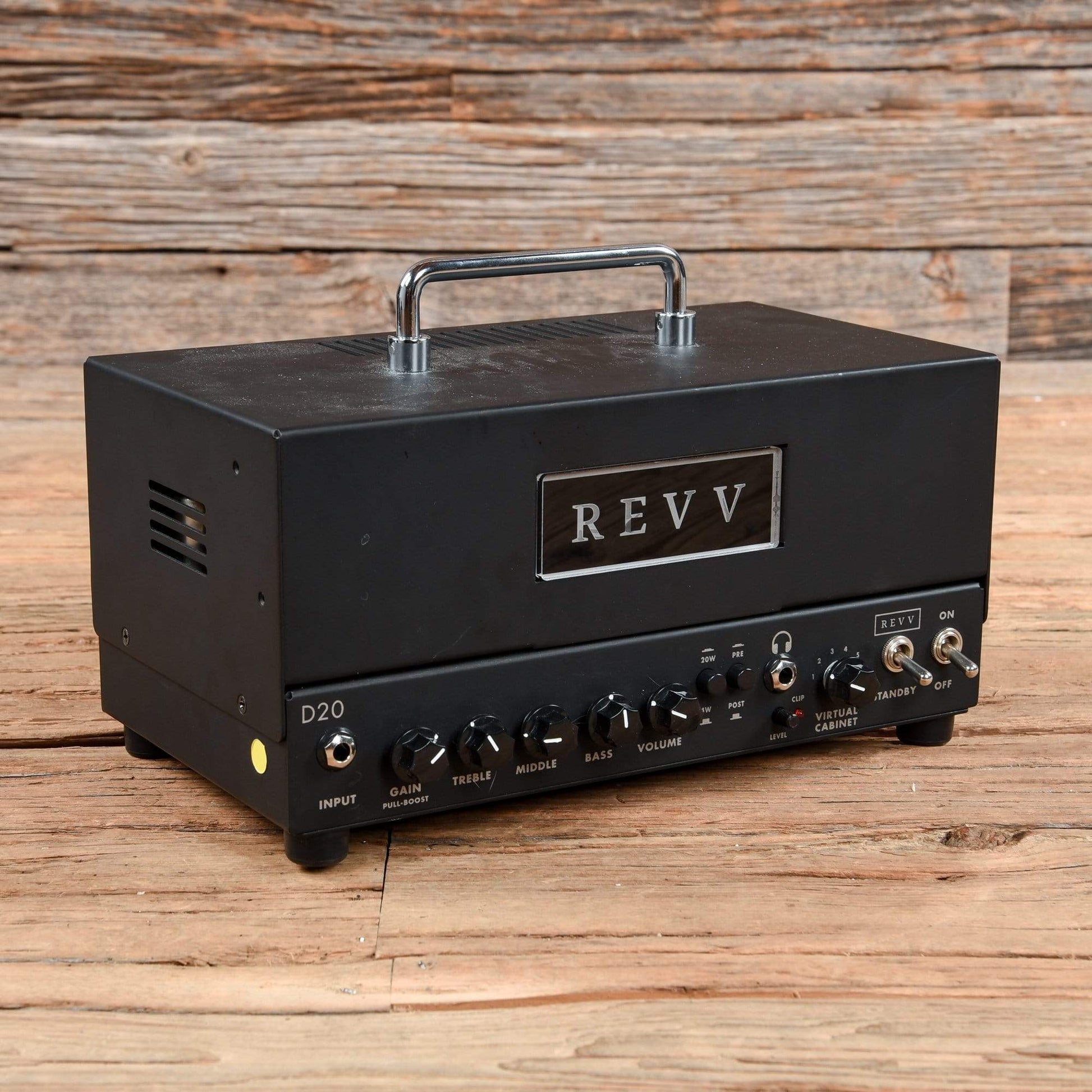 Revv D20 20-Watt Guitar Amp Head with Two Notes Torpedo-Embedded Reactive Load & Virtual Cabinets Amps / Guitar Heads