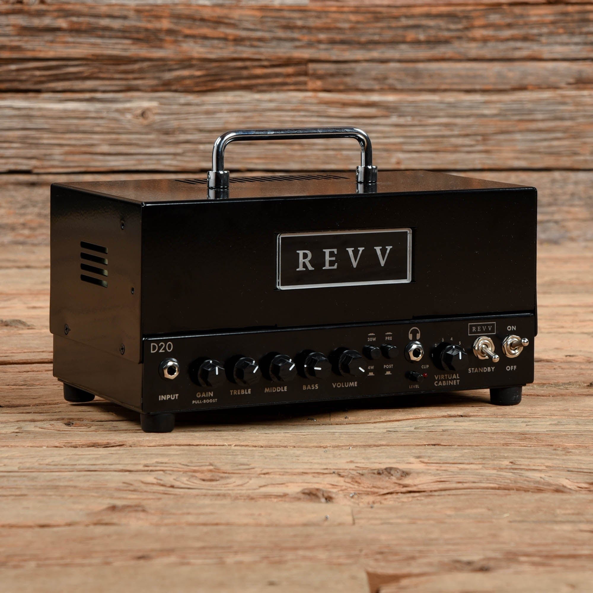 Revv D20 20-Watt Guitar Amp Head with Two Notes Torpedo-Embedded Reactive Load & Virtual Cabinets Amps / Guitar Heads