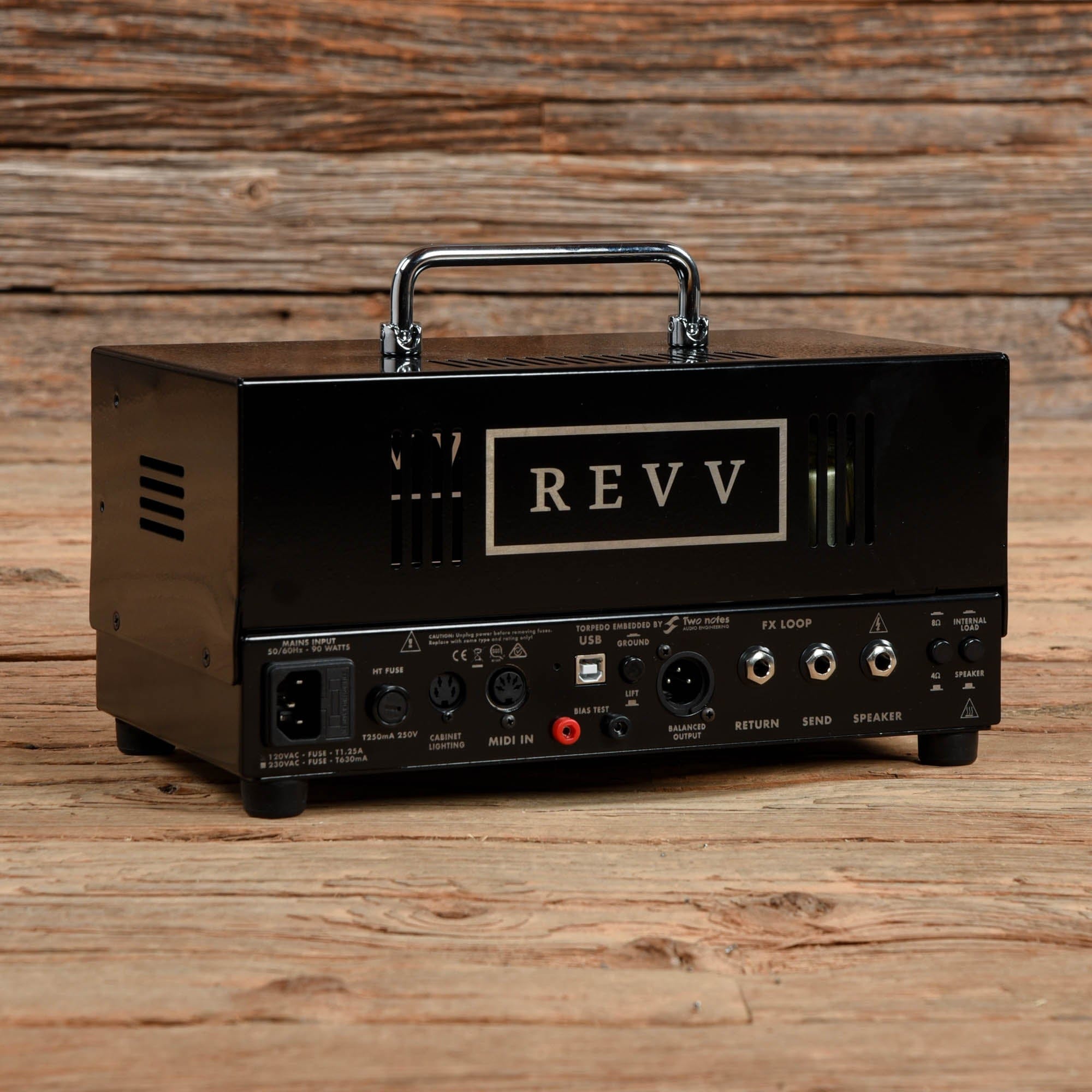 Revv D20 20-Watt Guitar Amp Head with Two Notes Torpedo-Embedded Reactive Load & Virtual Cabinets Amps / Guitar Heads