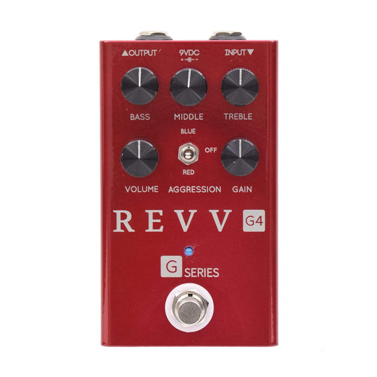 Revv G4 Preamp/Overdrive/Distortion Pedal Red Effects and Pedals / Overdrive and Boost