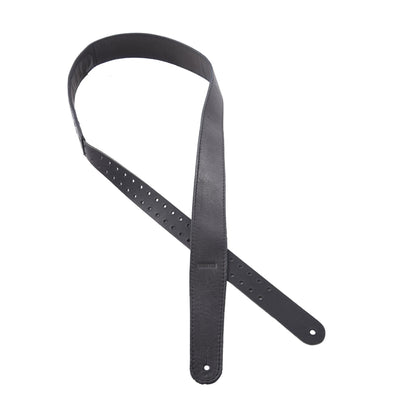 Richter Raw IV Nappa Guitar Strap Genuine Leather Black Accessories / Straps