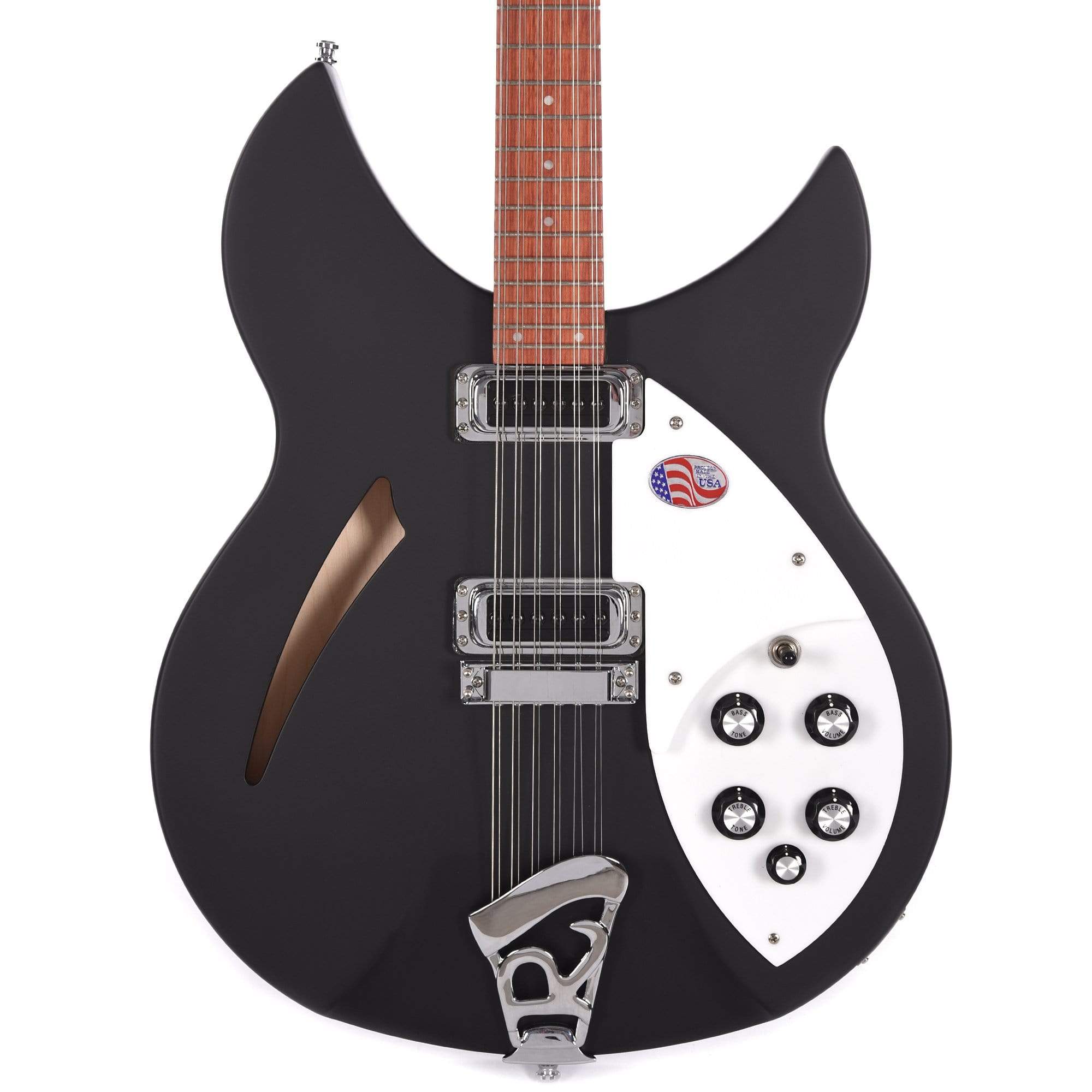 Rickenbacker 330/12 12-String Matte Black Electric Guitars / 12-String