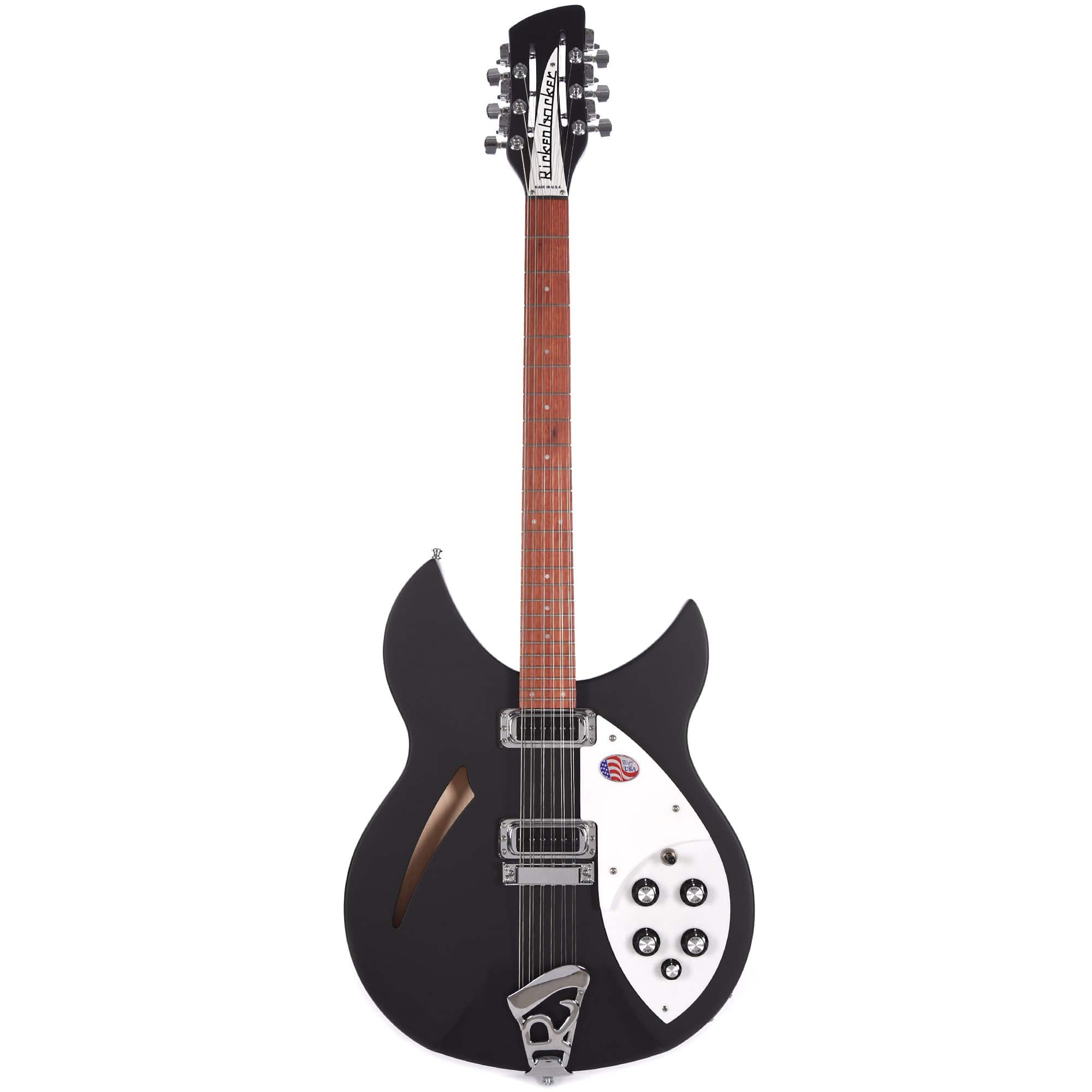 Rickenbacker 330/12 12-String Matte Black Electric Guitars / 12-String