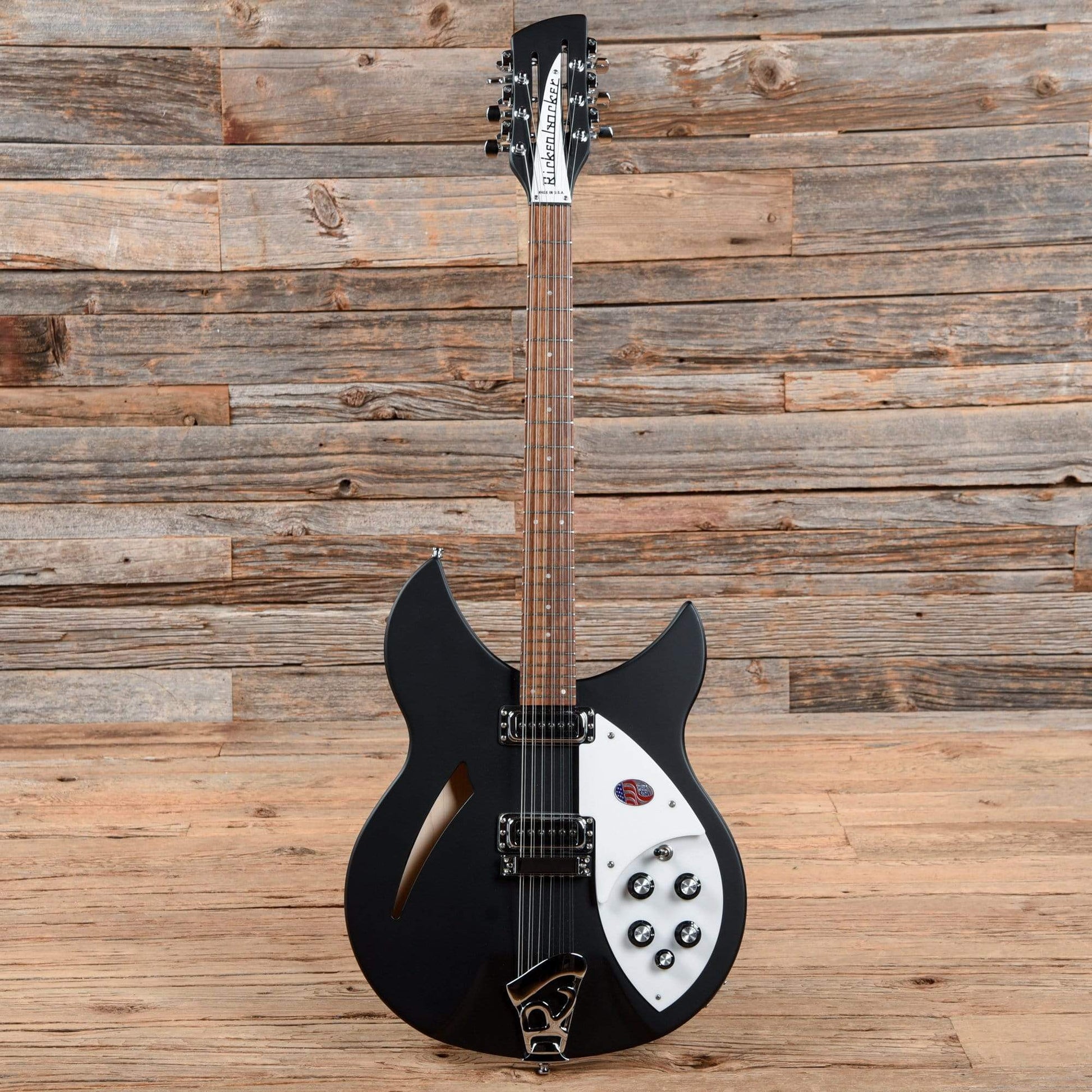 Rickenbacker 330/12 12-String Matte Black Electric Guitars / 12-String